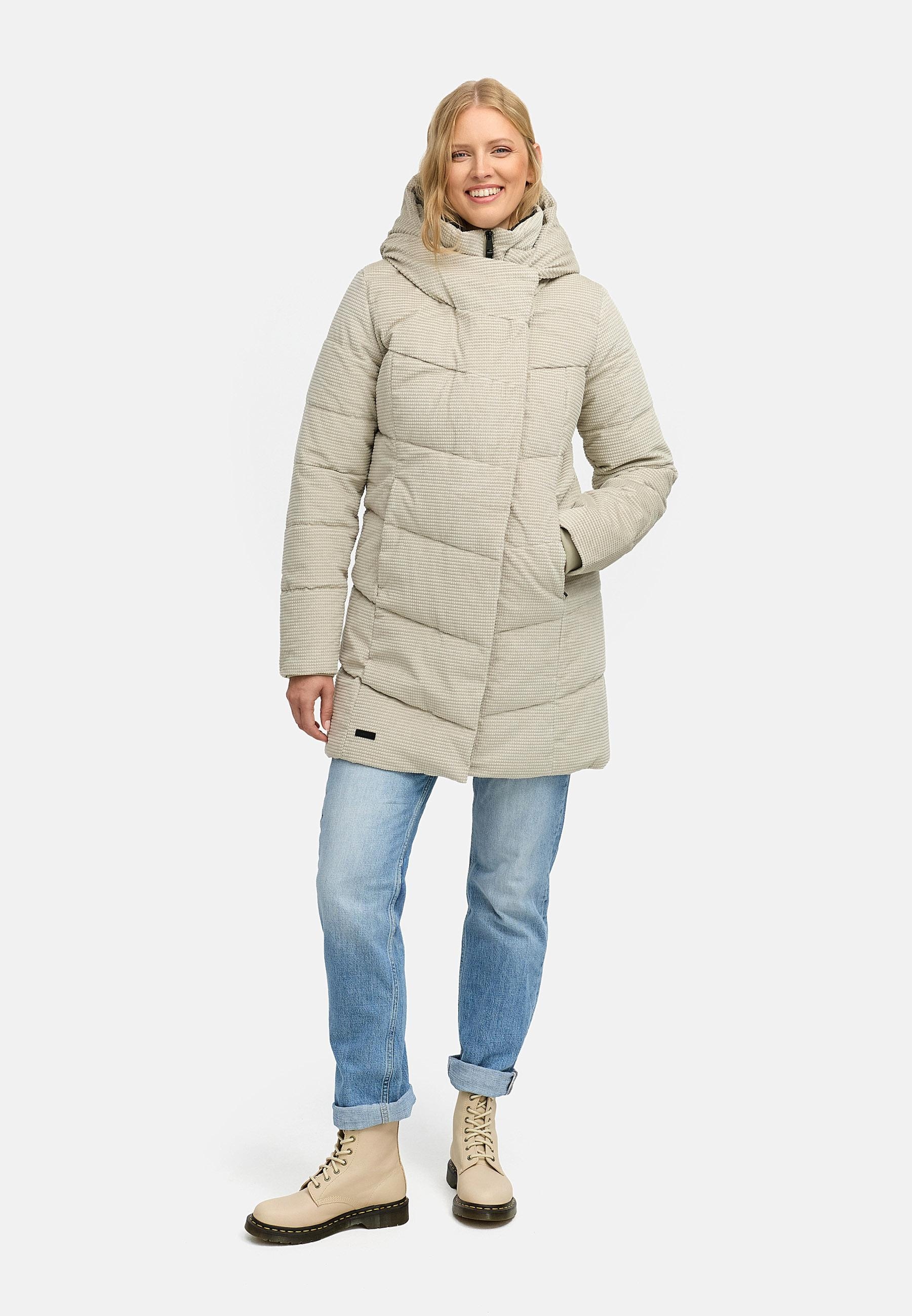 Ragwear Wintermantel »Pavla Cordy YOUMODO«, Wasserdichter Steppmantel in Kord-Optik