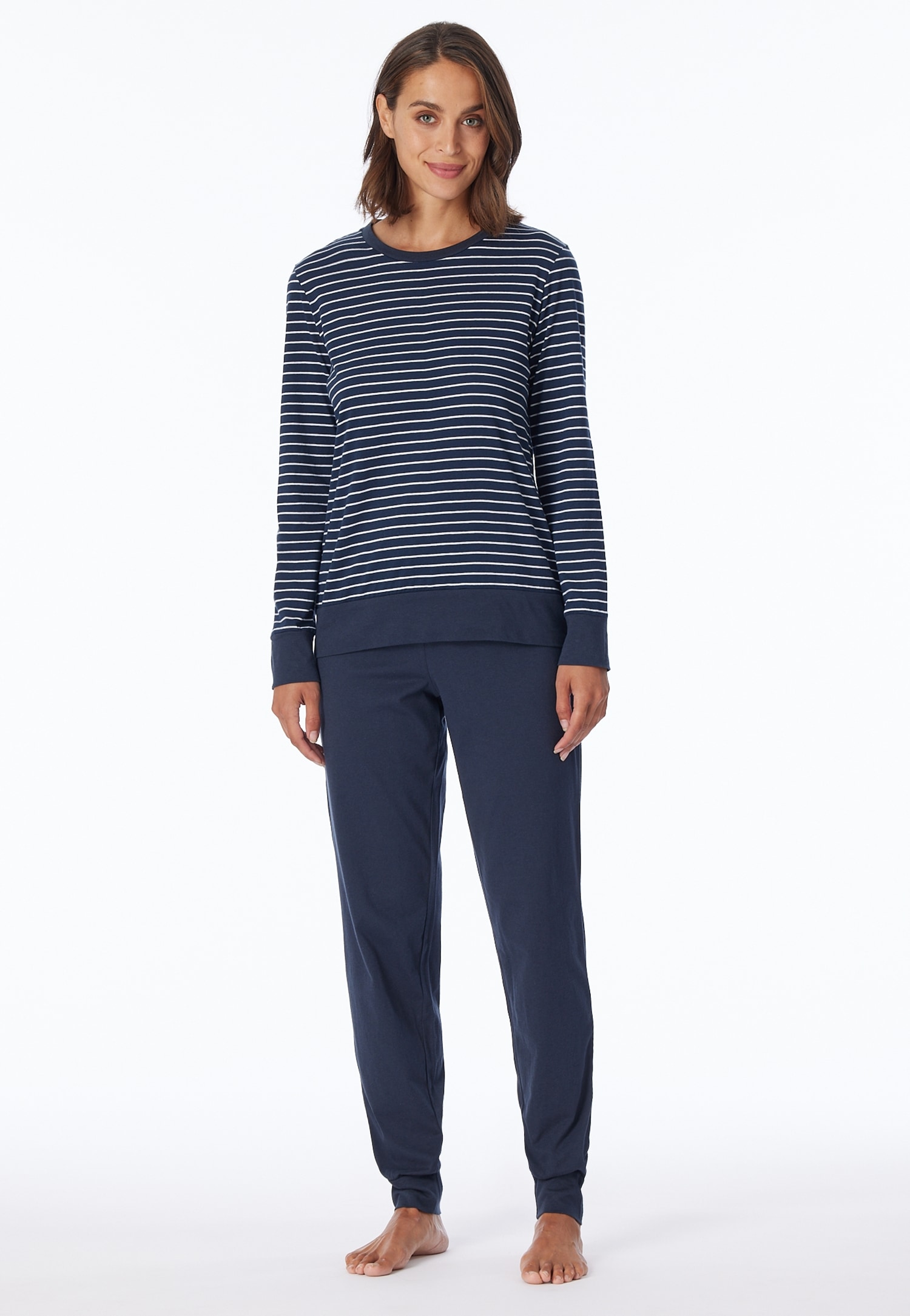 uncover by SCHIESSER Schlafanzug "UNCOVER Nightwear", (2 tlg.), Rundhalsaus günstig online kaufen