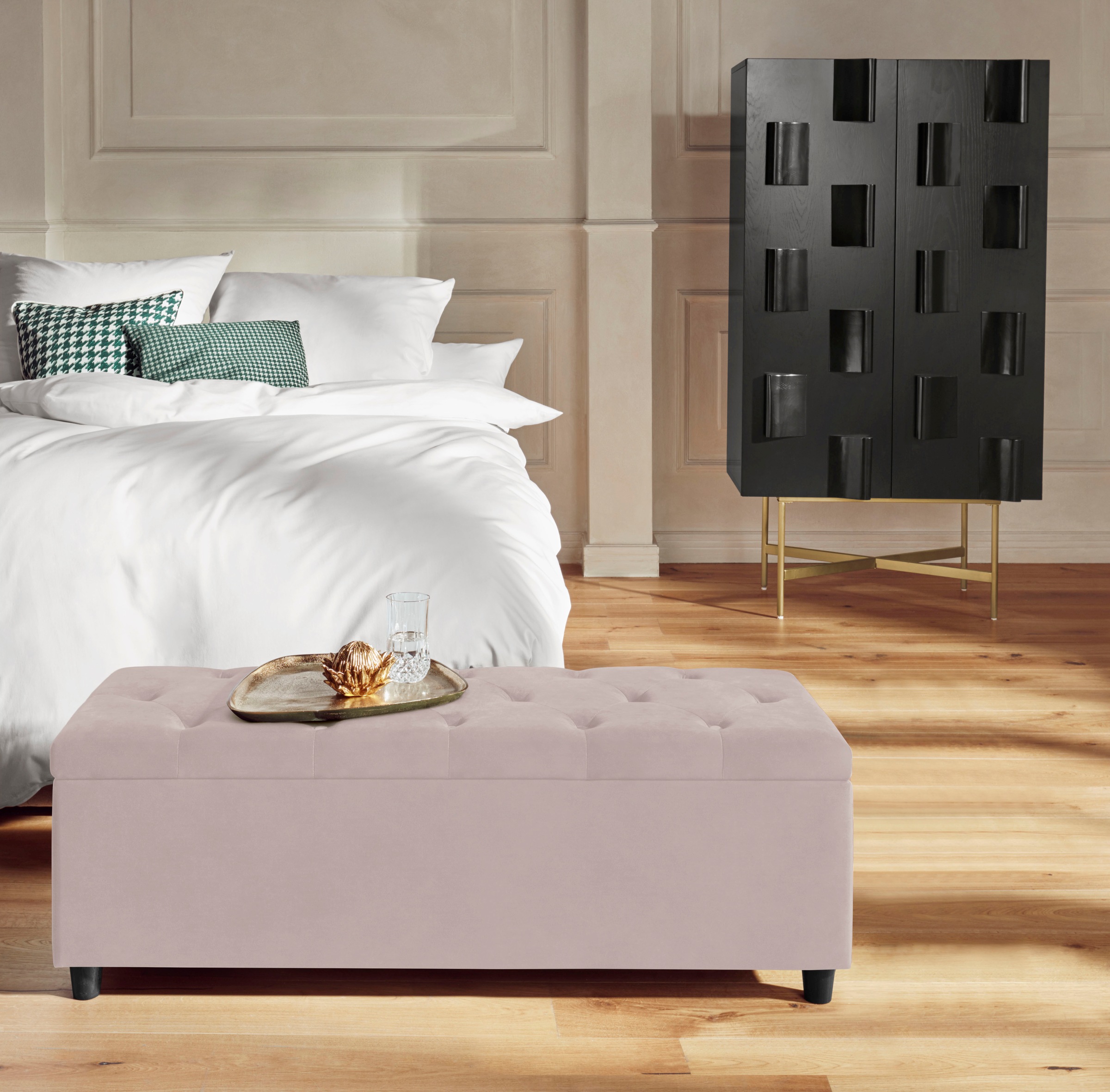 Home affaire Bettbank "Relaxy" gesteppt, mit Staufach günstig online kaufen