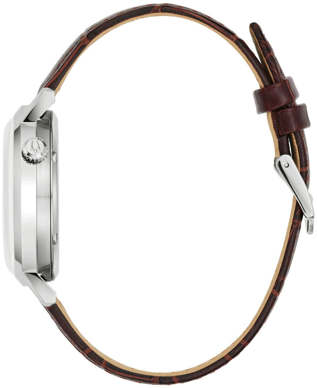 Bulova Automatikuhr, Armbanduhr, Herrenuhr, Mechanische Uhr, Lederarmband, analog