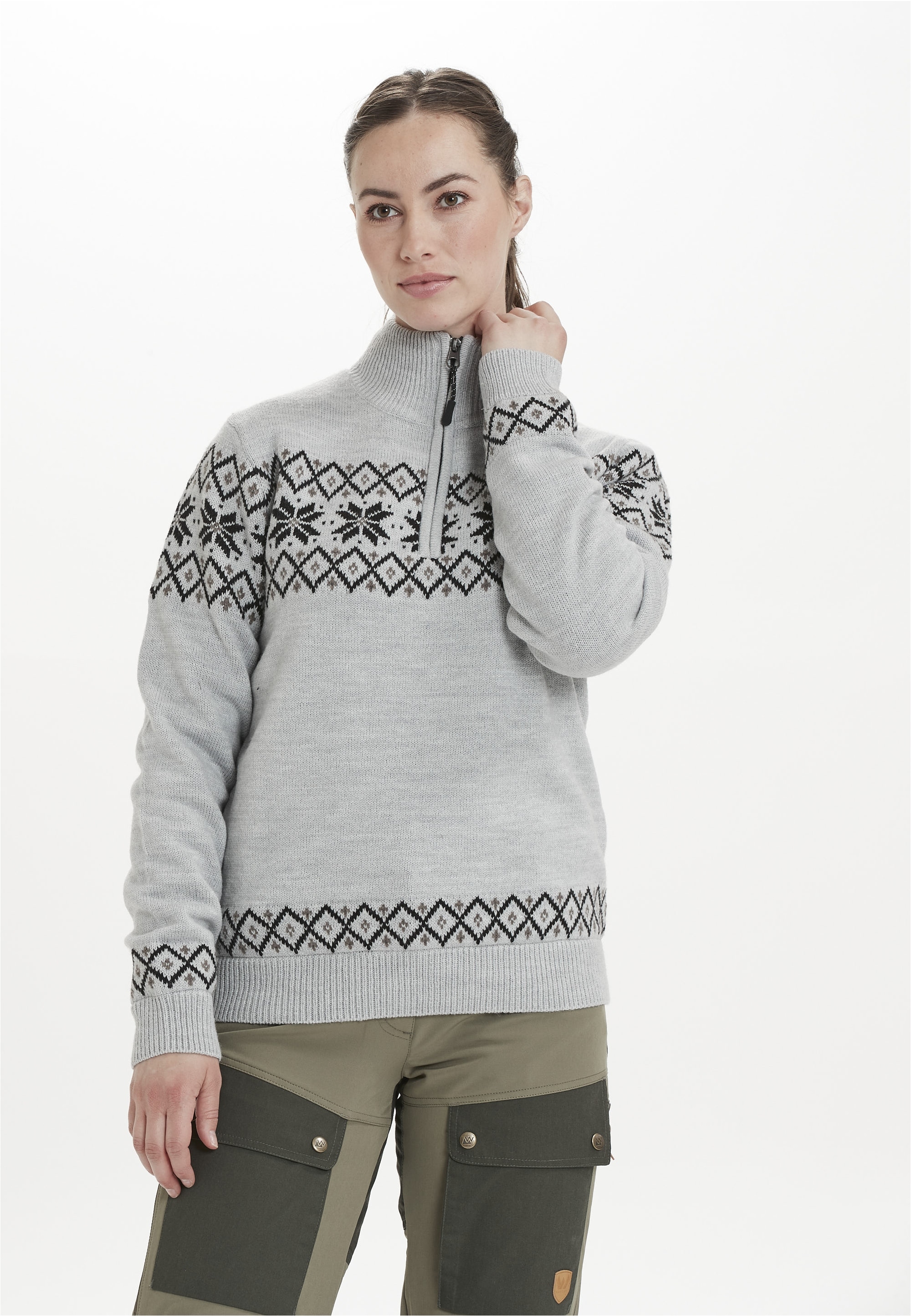 WHISTLER Strickpullover »Payton«, mit elegantem Norweger-Muster