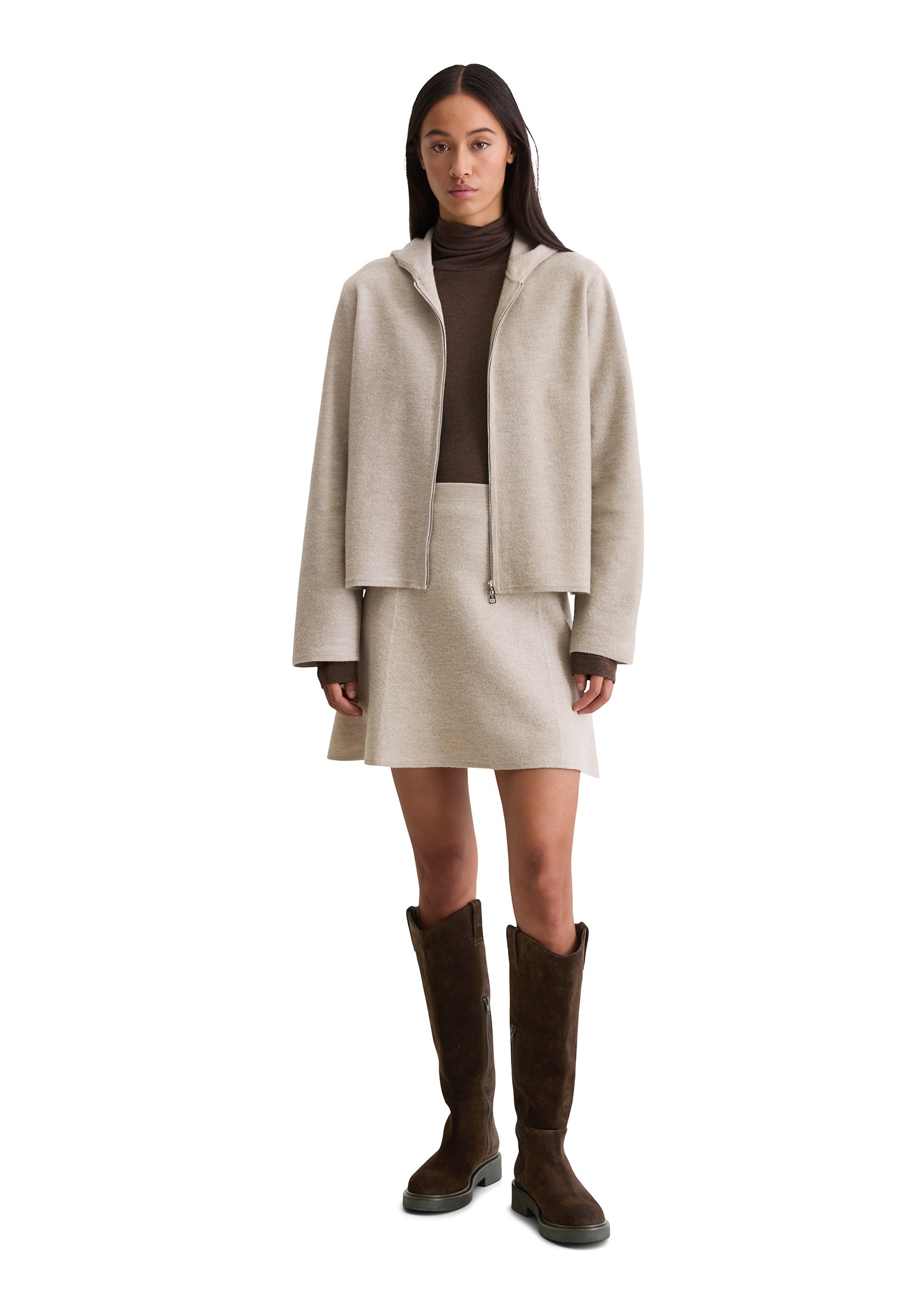 Marc O'Polo Strickrock »aus Boiled Wool«