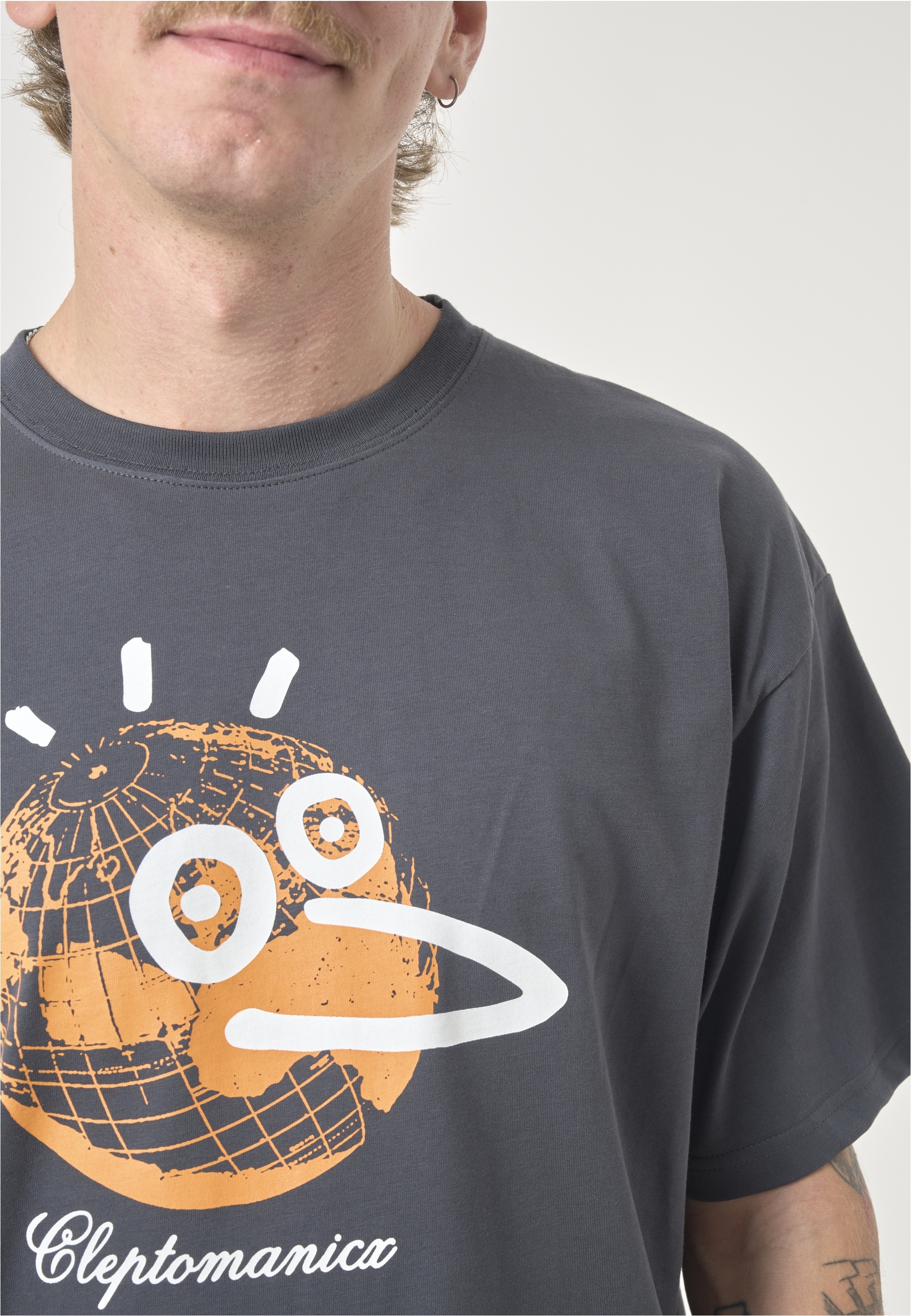 Cleptomanicx T-Shirt »Classic Tee Gull Earth«, Locker geschnitten