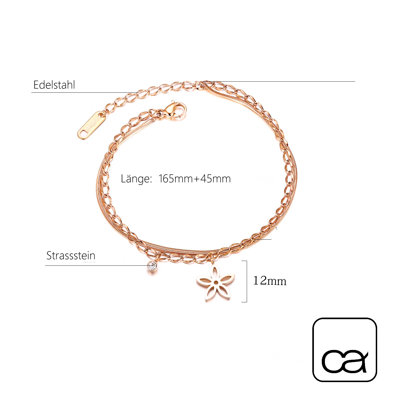 COLLEZIONE ALESSANDRO Armband »Fleur«, (1 tlg.)