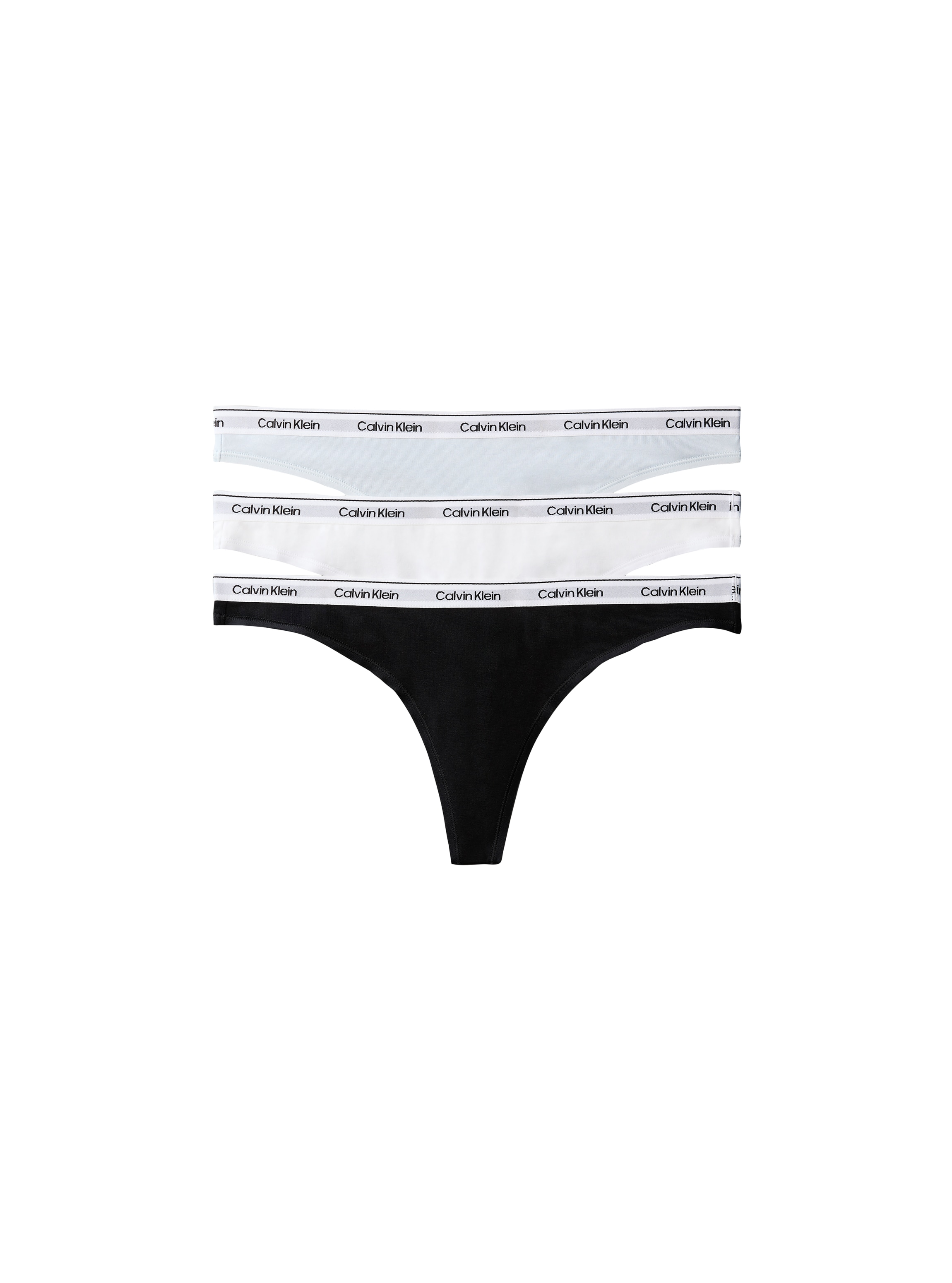 Calvin Klein Underwear Tanga "THONG 3PK" Packung, 3er-Pack, Körpernahe Passform mit elastischem Bund