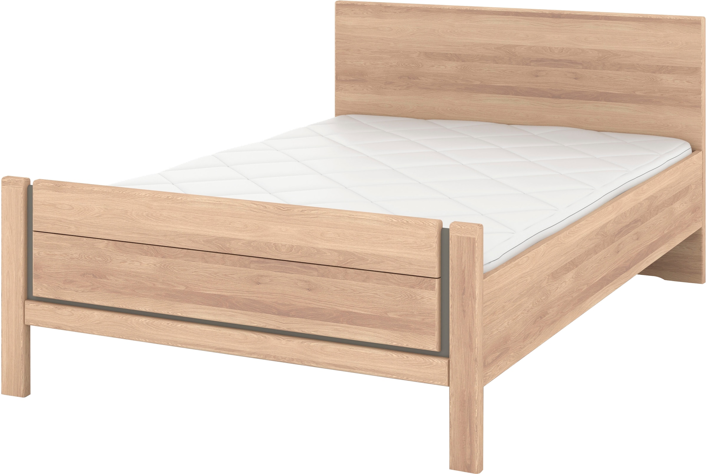 Musterring Holzbett "Sorrent, Bettgestell, Bettrahmen, teilmassiv Eiche", ( günstig online kaufen