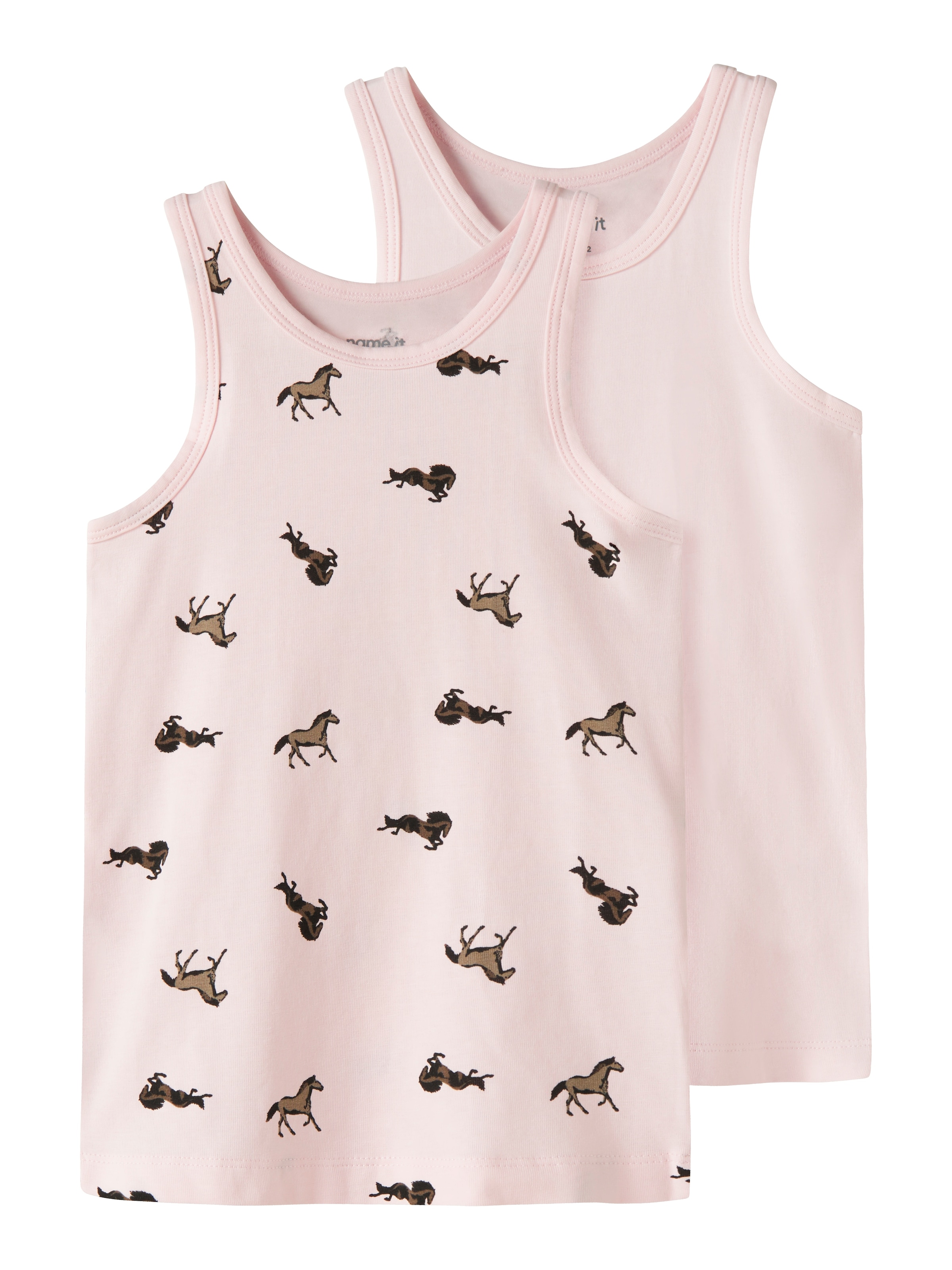 Name It Unterhemd "NMFTANK TOP 2P BALLERINA HORSE NOOS" Packung, 2 Stk.
