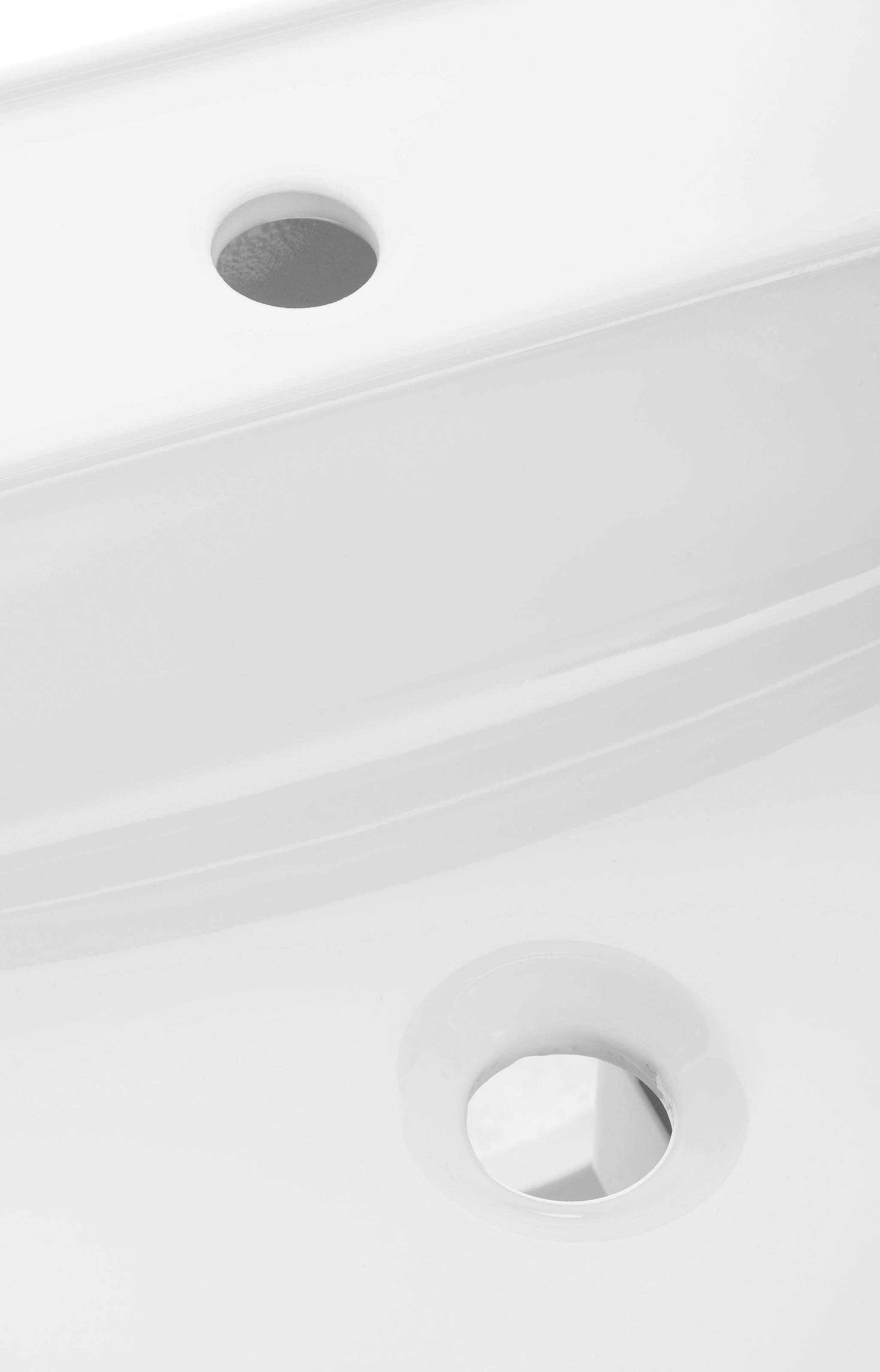 welltime Badmöbel-Set »Davos«, (3 St.), mit 2 Touch-LED-Einbauleuchten