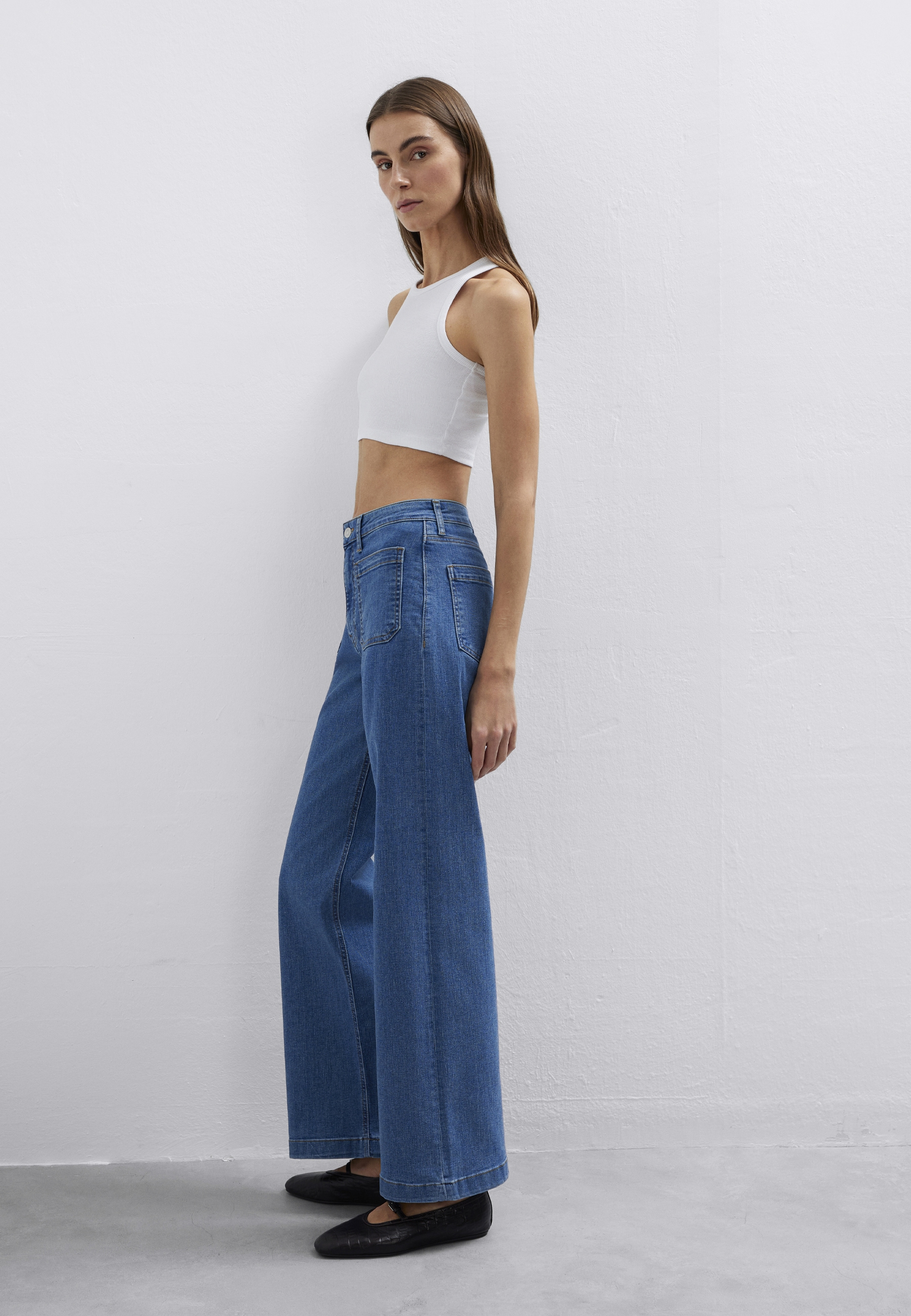 Mavi Weite Jeans »MALIBU MARINE« Wide Leg Jeans