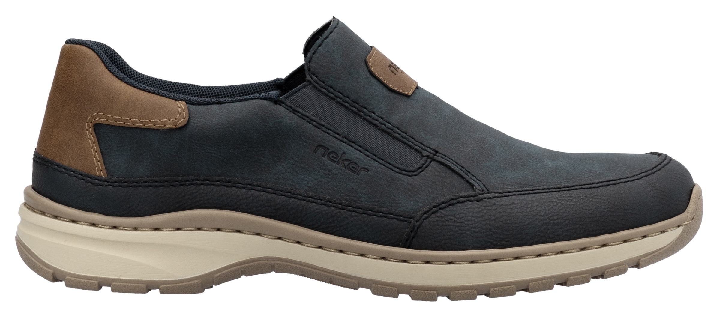 Rieker Slipper, Slip-on-Sneaker, Freizeitschuh, Halbschuh mit Gummizug