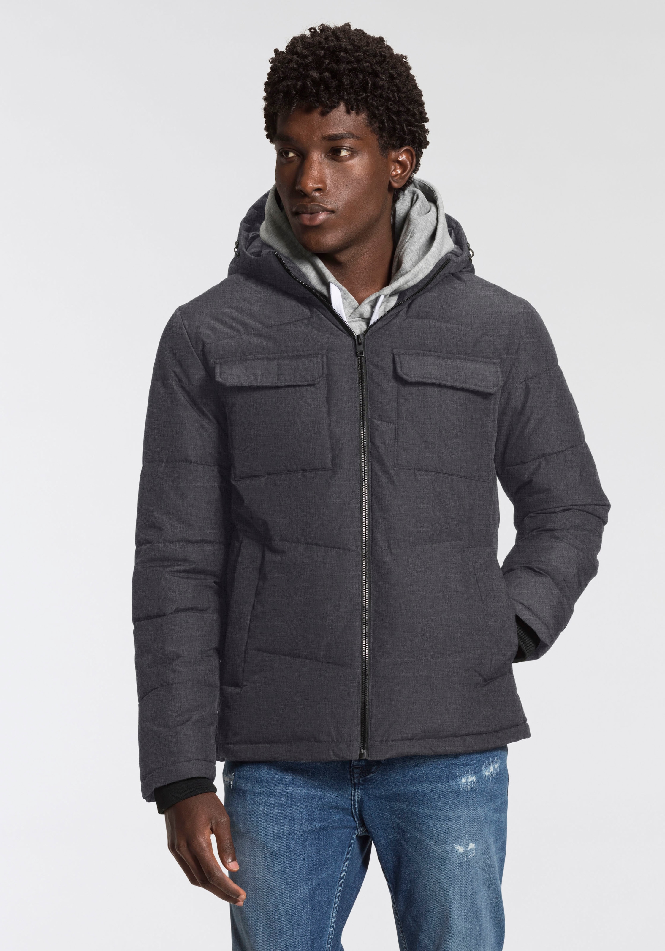 Jack & Jones Steppjacke »BRADY PUFFER«, mit Kapuze