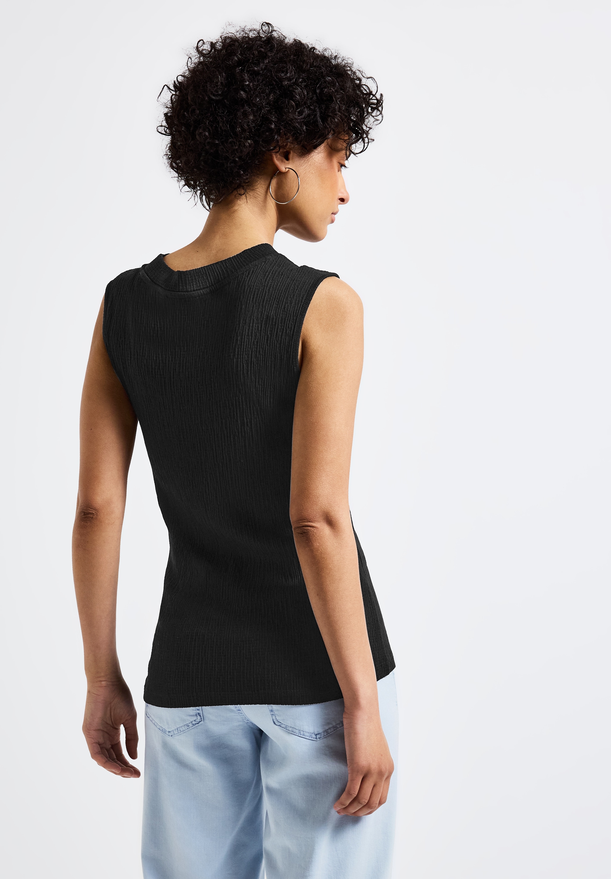 STREET ONE Stehkragenshirt, soft und weich
