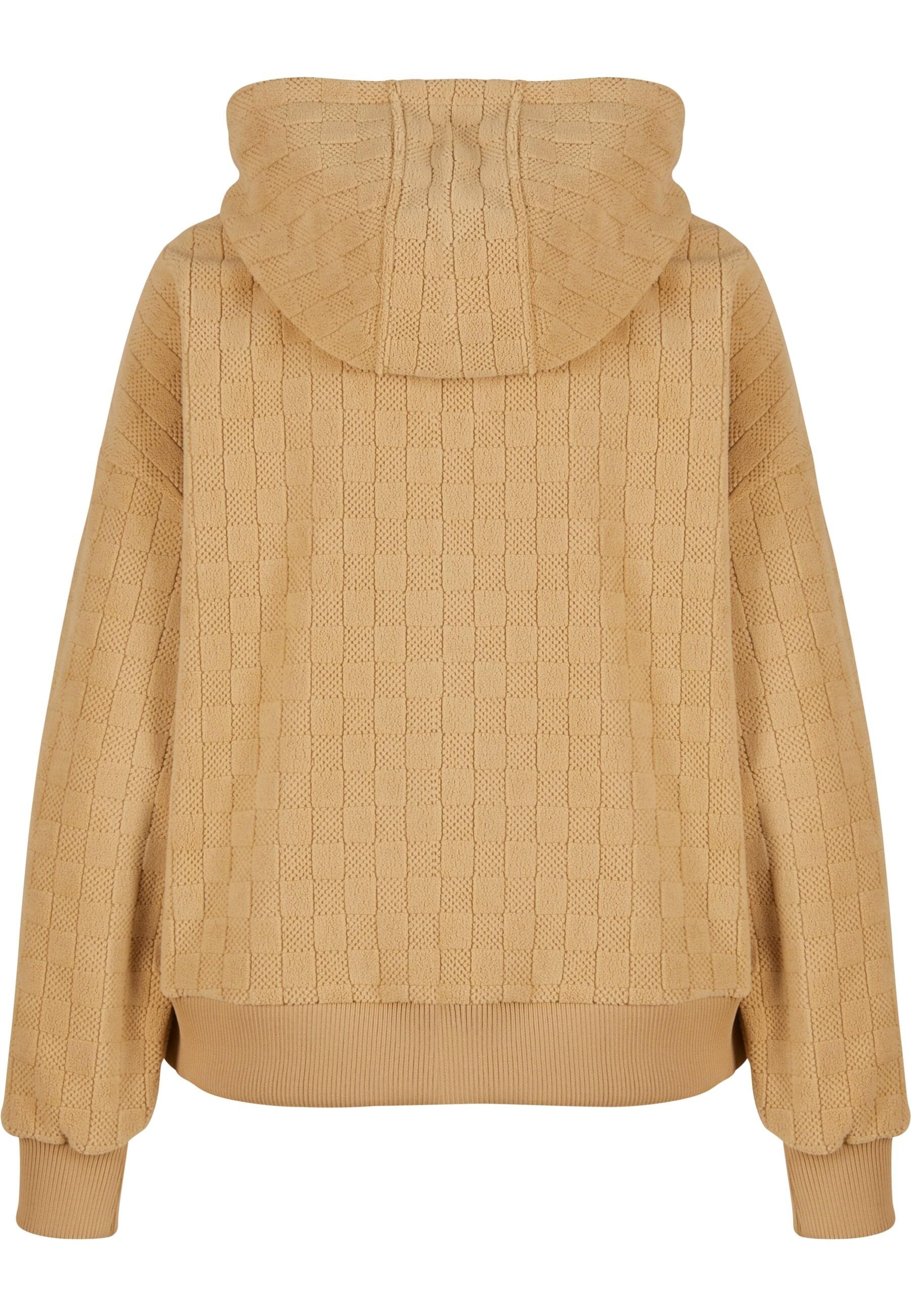 URBAN CLASSICS Kapuzenpullover »Urban Classics Ladies Jacquard Velvet Oversized Hoodie«, (1 tlg.)
