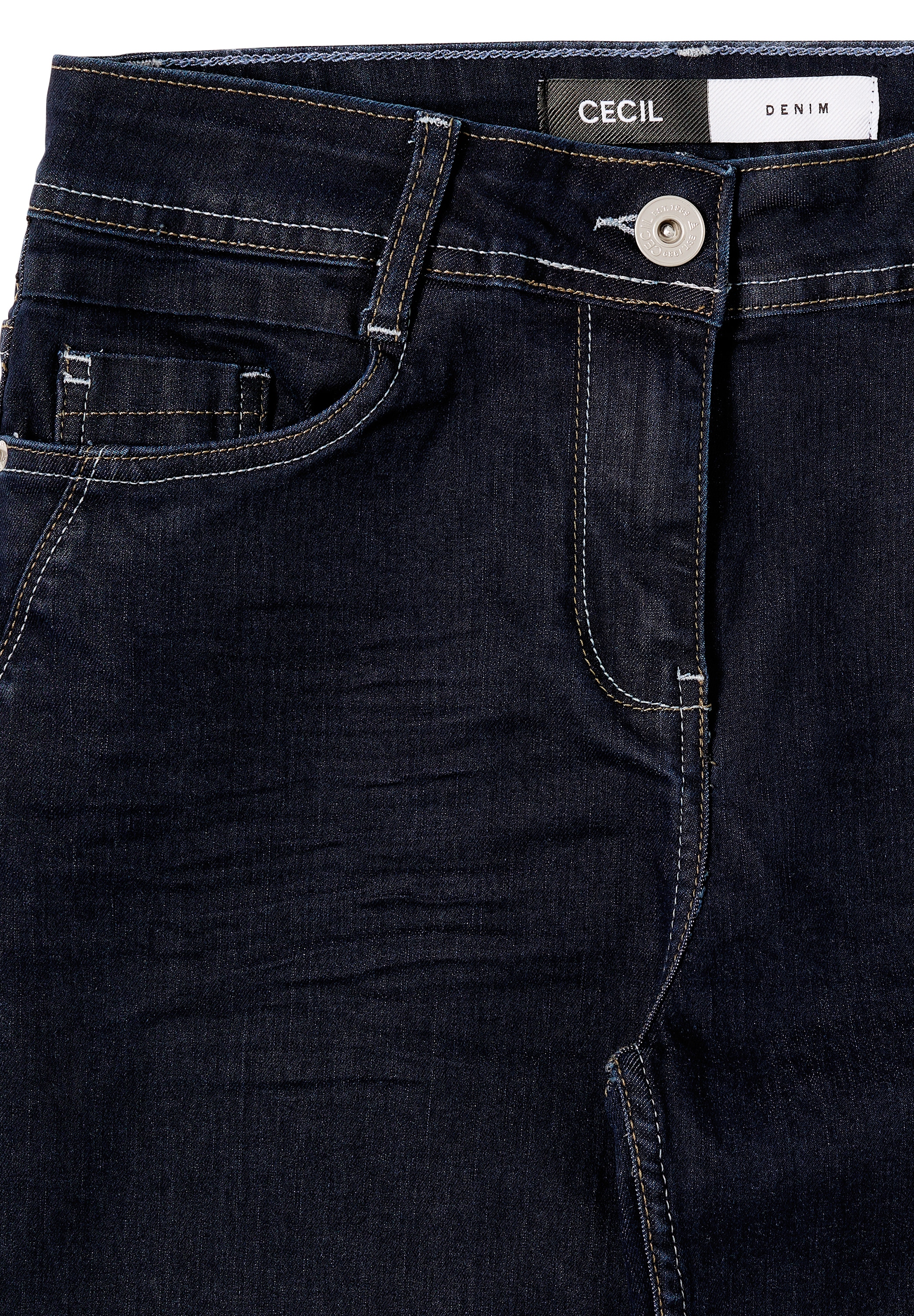 Cecil Slim-fit-Jeans, High Waist
