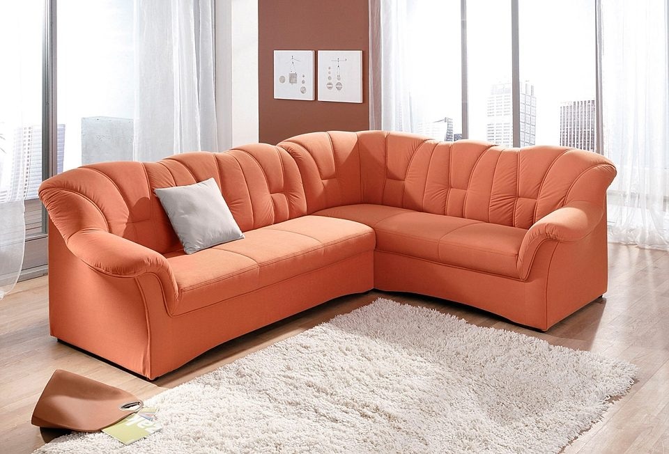 Ecksofa »Papenburg B/T/H: 242/190/84 cm L-Form«, wahlweise mit Bettfunktion, Langer...