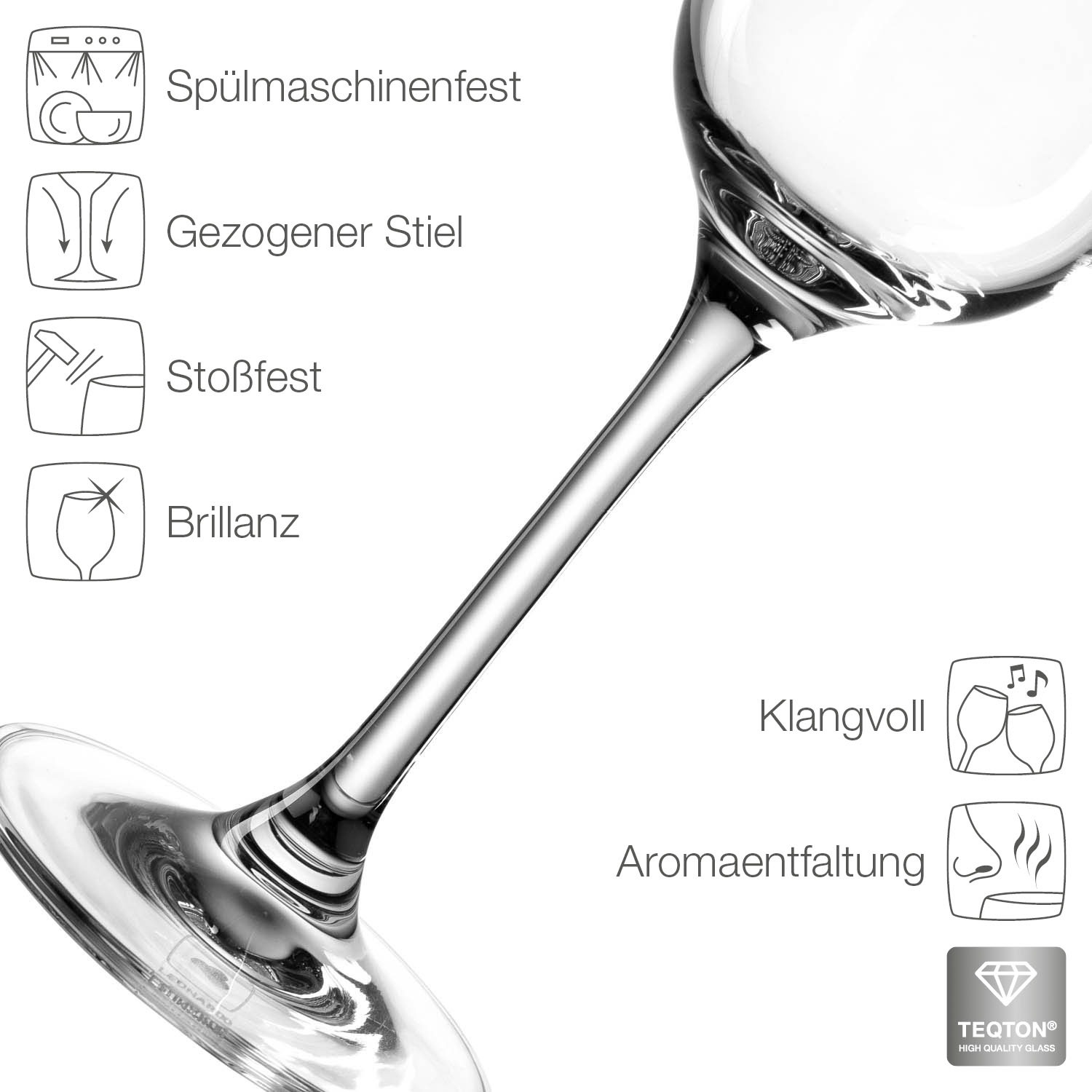 LEONARDO Sektglas »TIVOLI«, (Set, 6 tlg.), 210 ml, 6-teilig