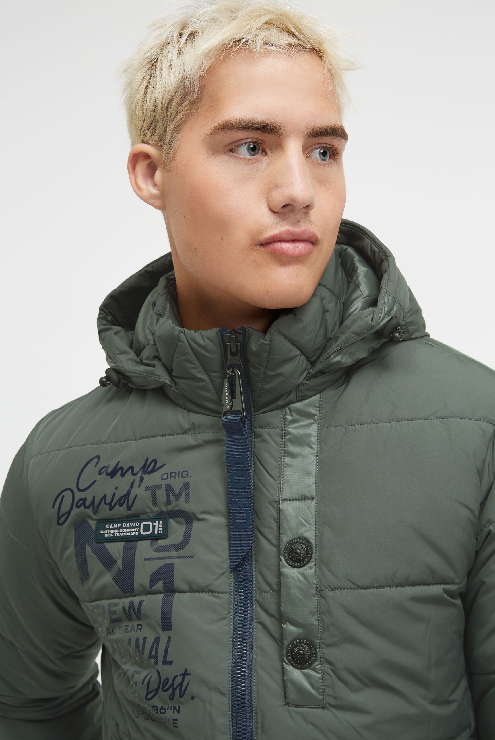 CAMP DAVID Winterjacke, mit Kapuze, mit Innentaschen