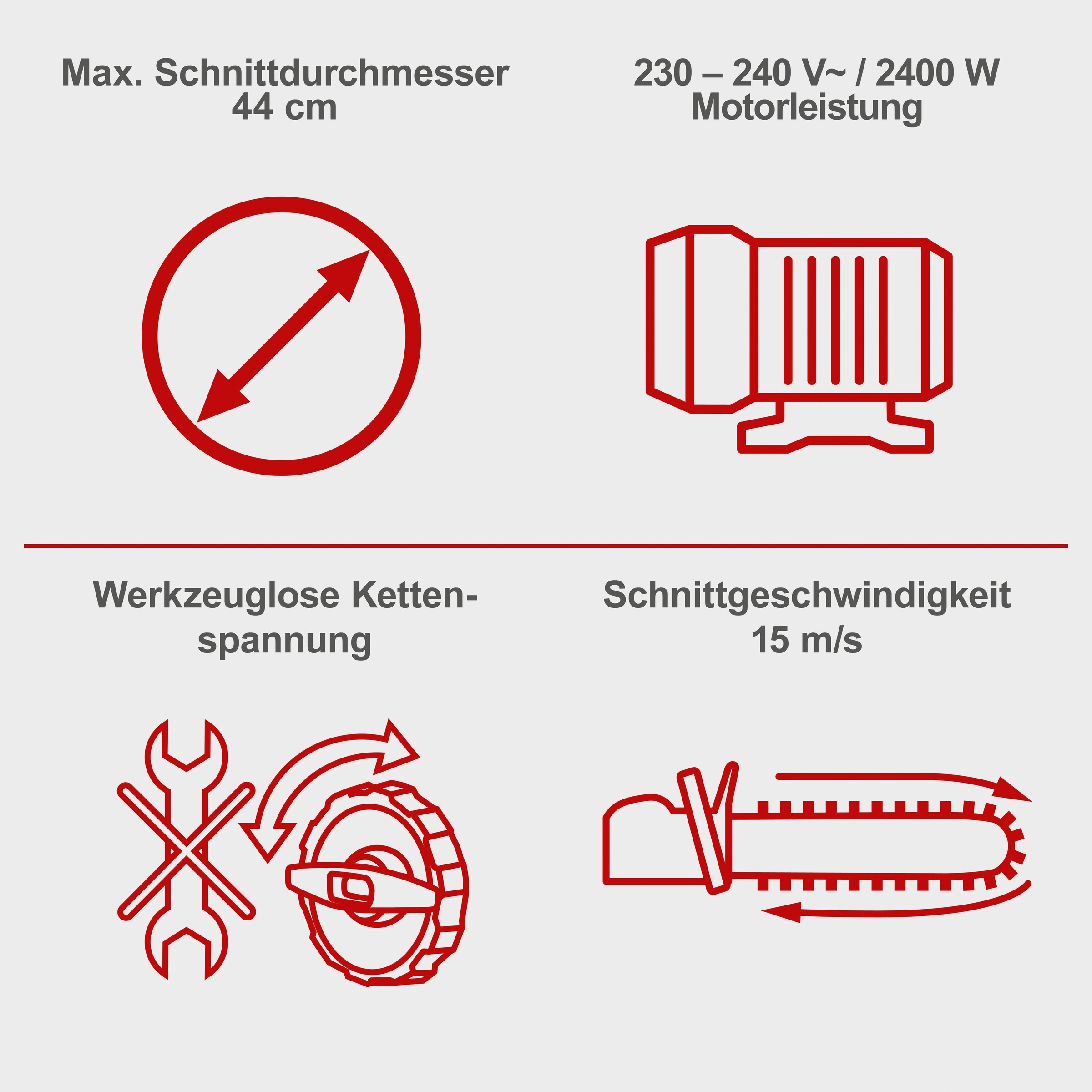 Scheppach Elektro-Kettensäge »CSE2600«