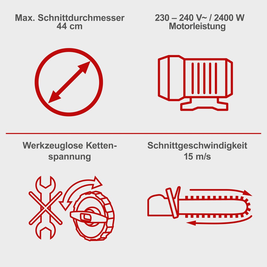 Scheppach Elektro-Kettensäge »CSE2600«