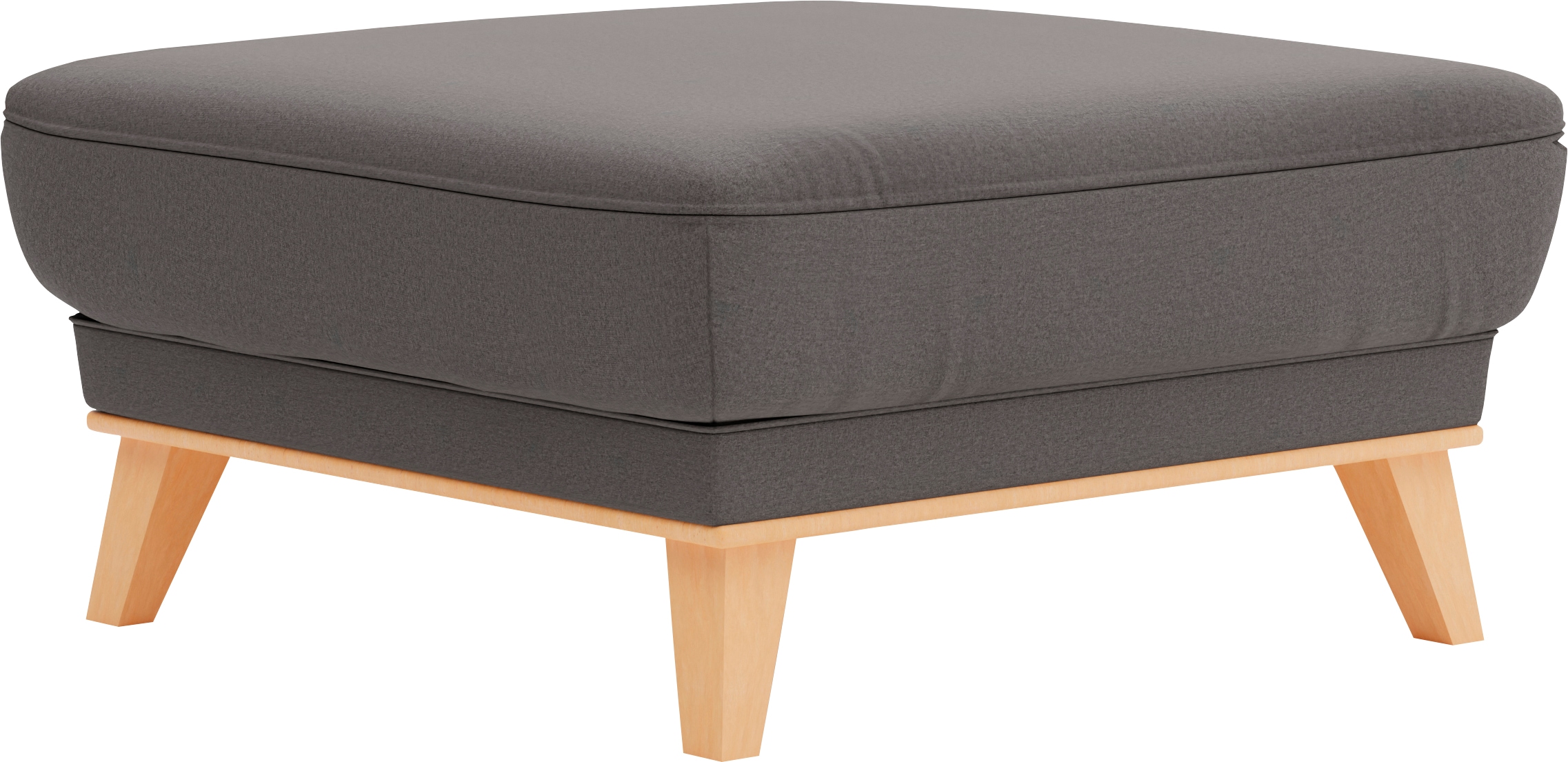 sit&more Polsterhocker »Lavida«, Mit elegantem Holzrahmen