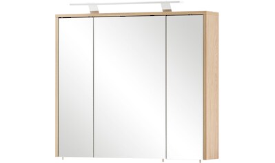 Spiegelschrank »Mali, Breite 83 cm«, Mit LED-Leuchte und Schalter-/Steckdoseneinheit