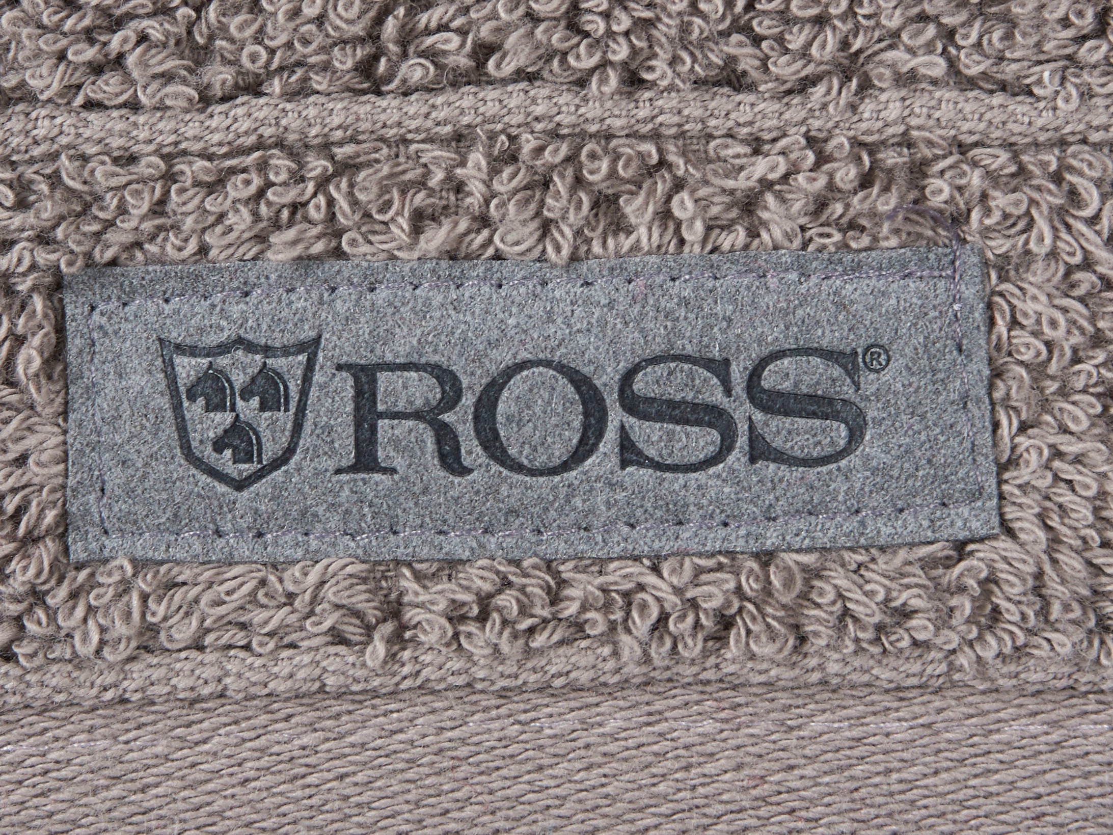 ROSS Duschtuch »Smart«, (1 St.), Uni-Rippe mit Velourslabel