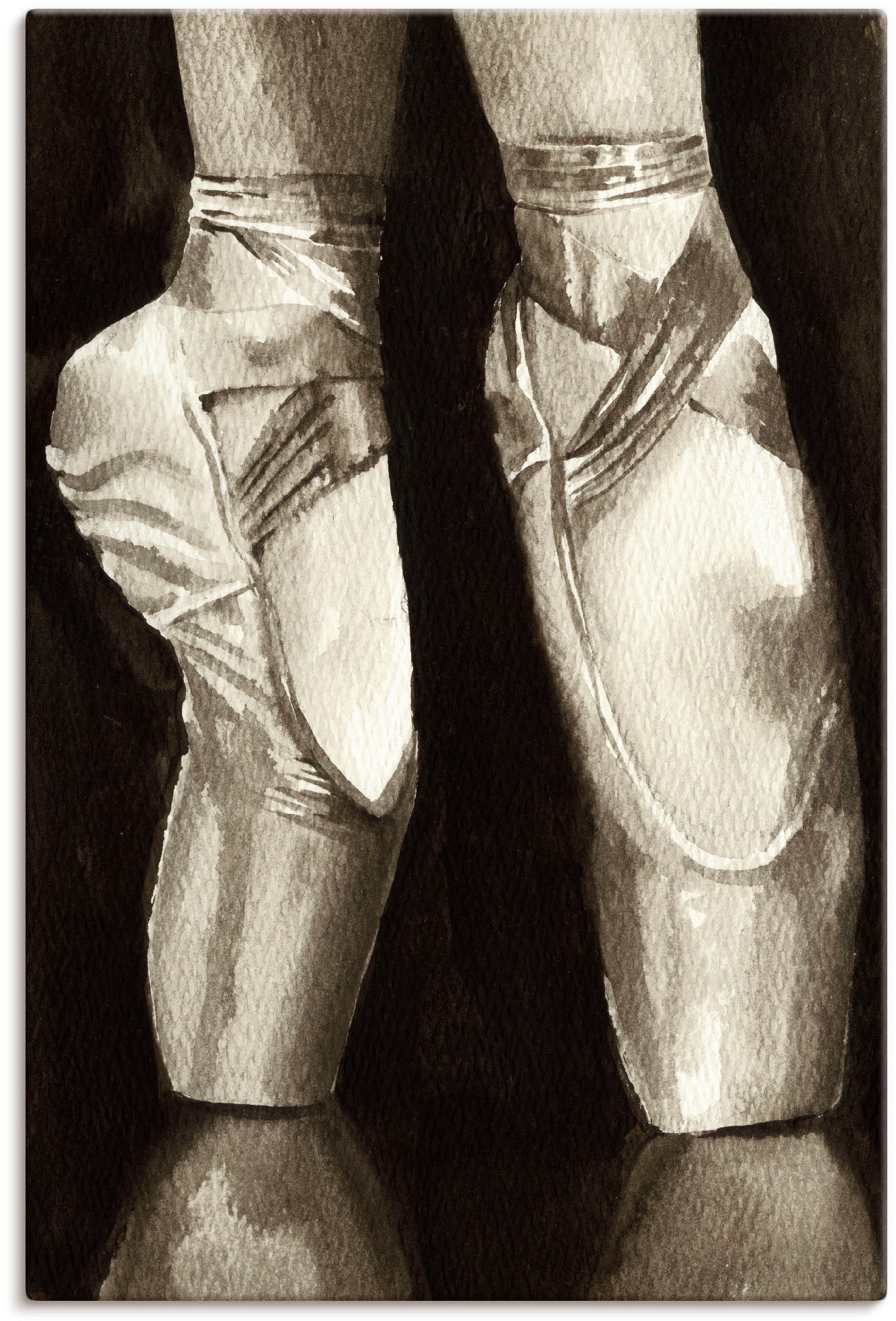 Artland Wandbild "Balletschuhe II", Sport, (1 St.), als Leinwandbild, Poste günstig online kaufen