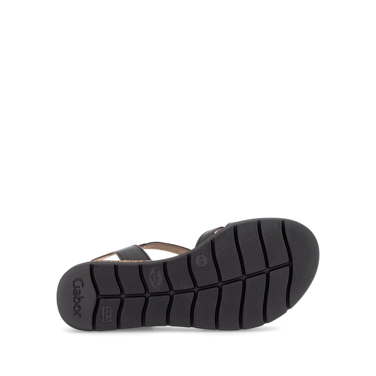 Plateausandaletten GABOR "Plateau Sandale", Damen, Gr. 43, schwarz, Schuhe 3