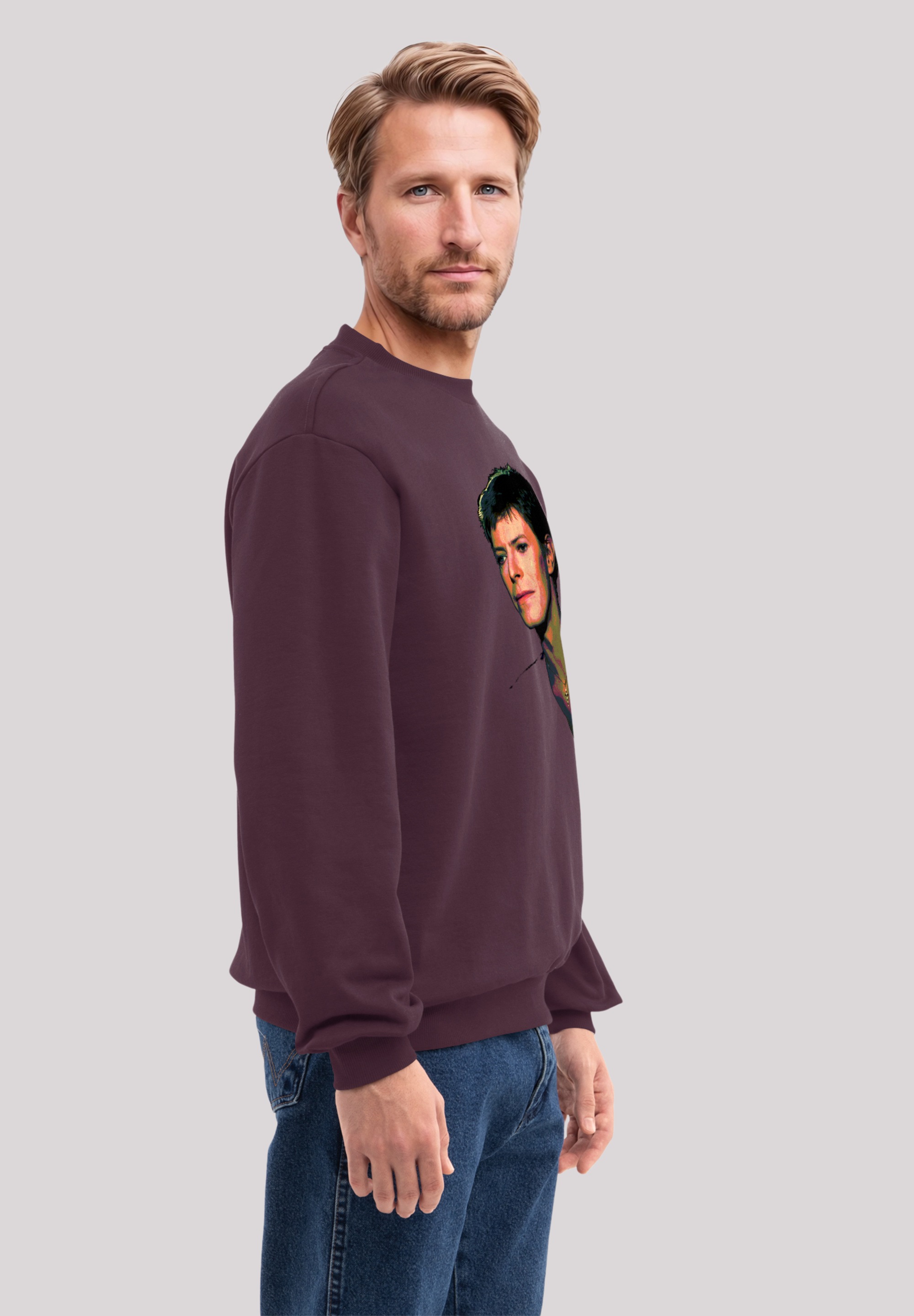 F4NT4STIC Sweatshirt »TV Times Pop Star David Bowie 1977«, Premium Qualität