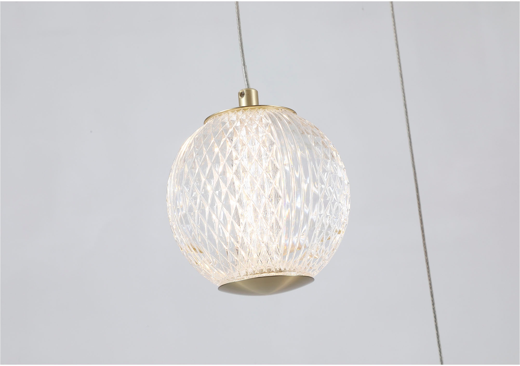 Searchlight LED-Hängeleuchte »Hängeleuchte Allure, 5-flammig« LED-Modul 1 Stk. Warmweiß Eiskugel-Optik