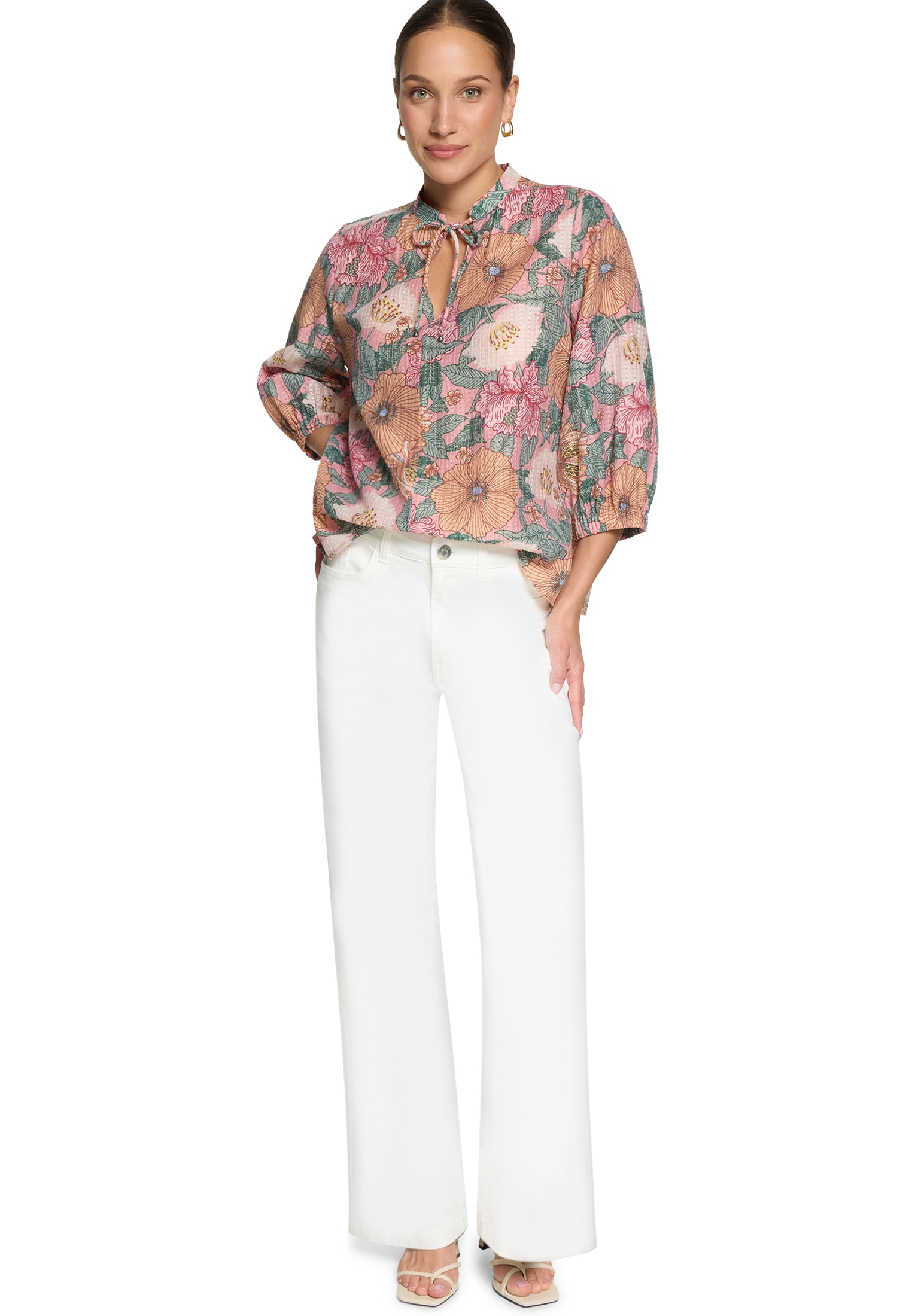 Zero Schlupfbluse »Damen mit Blumenprint«