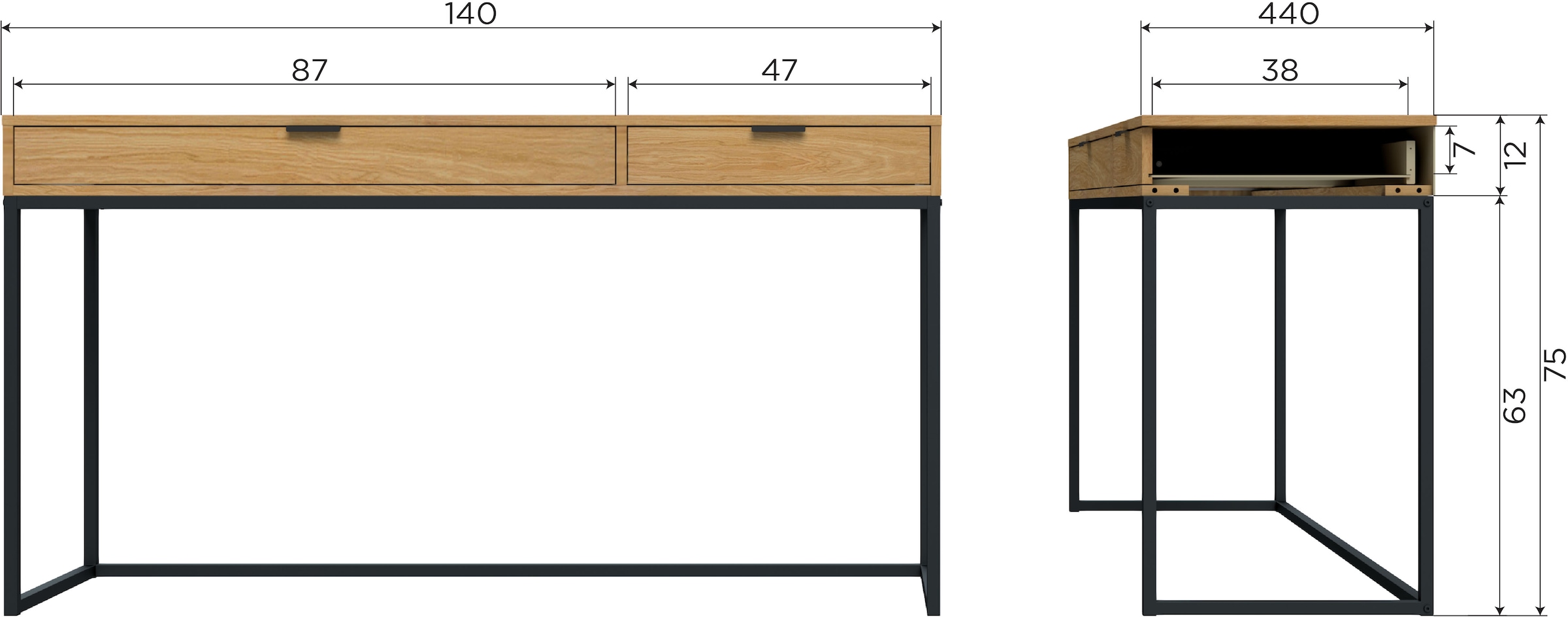 WOOOD Schreibtisch »WOOOD Silas Schreibtisch«