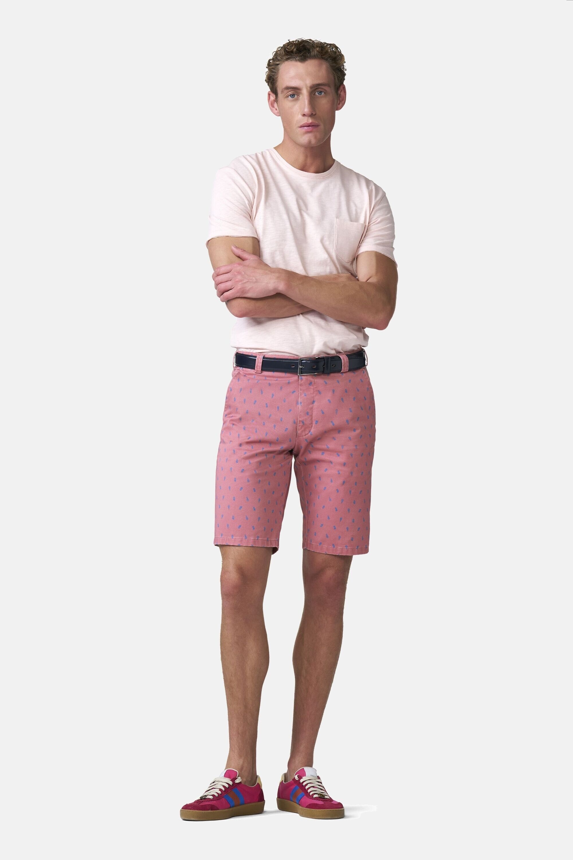 MEYER Chinos »B-Palma 1-3023«  mit Pineapple-Print