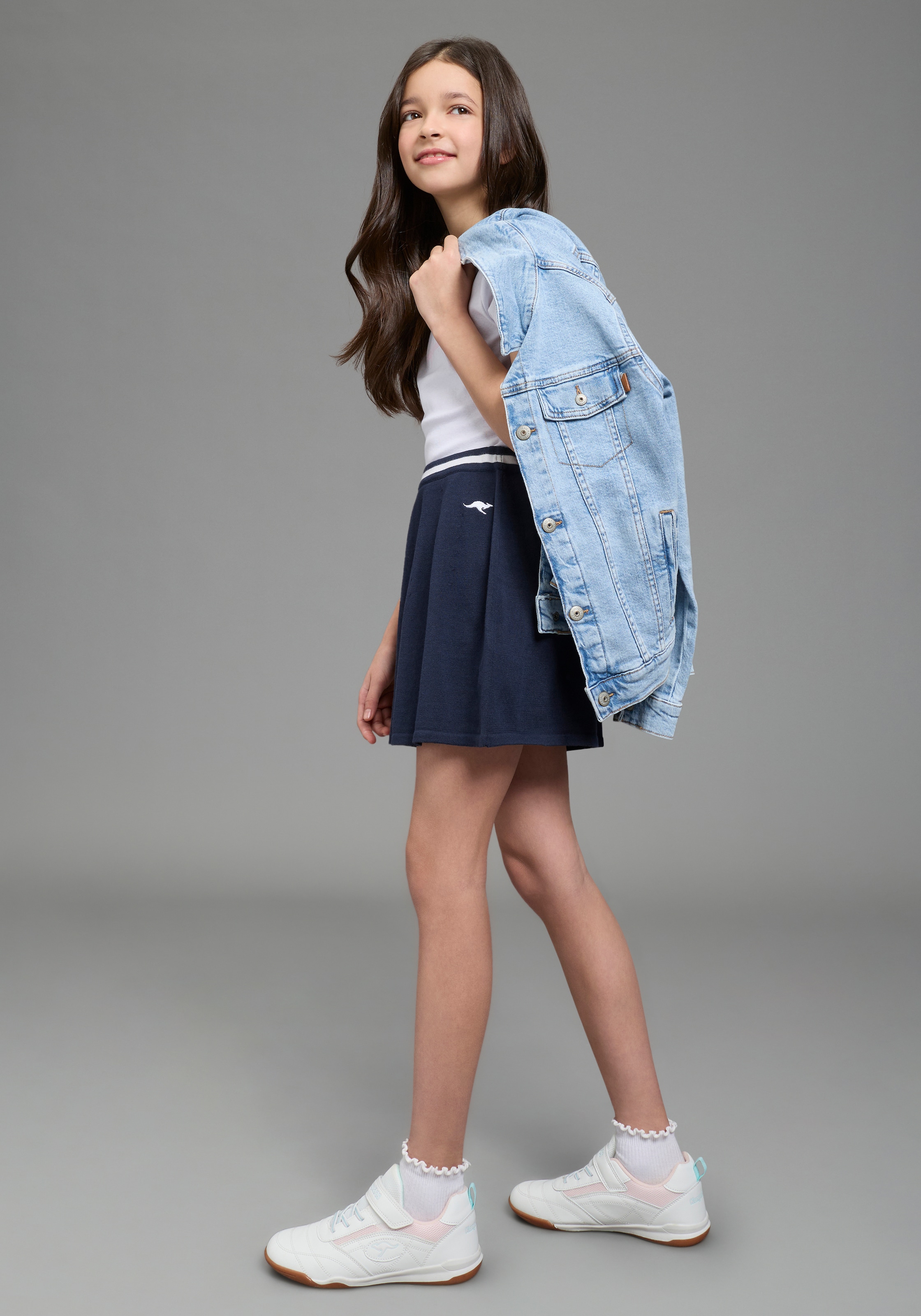 KangaROOS Strickrock »Kangaroos Strick Rock« ausgestellte Passform, mit innenliegendem Gummizug, für Mädchen