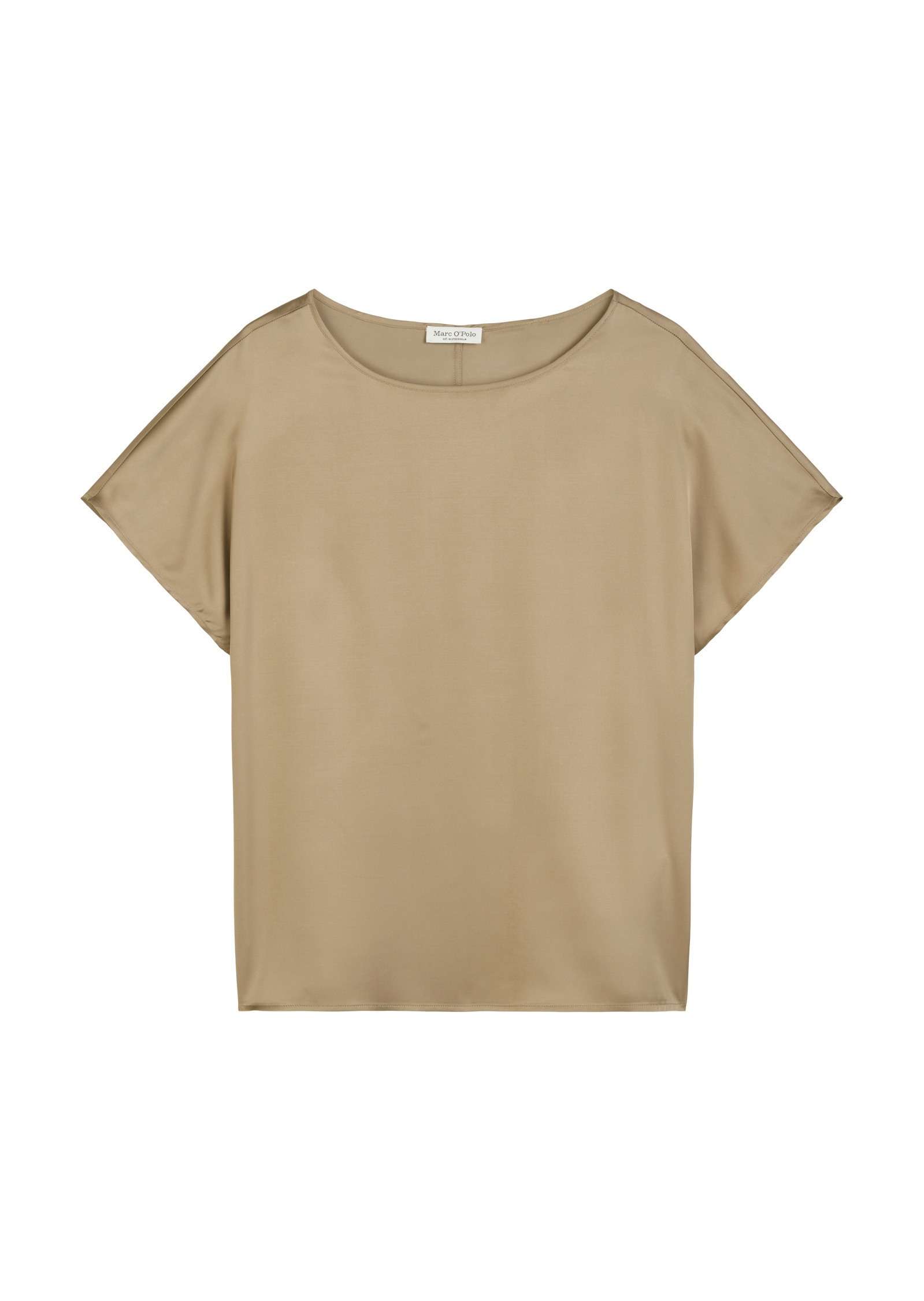 Marc O'Polo Kurzarmbluse »aus Viskose-Satin-Stretch«