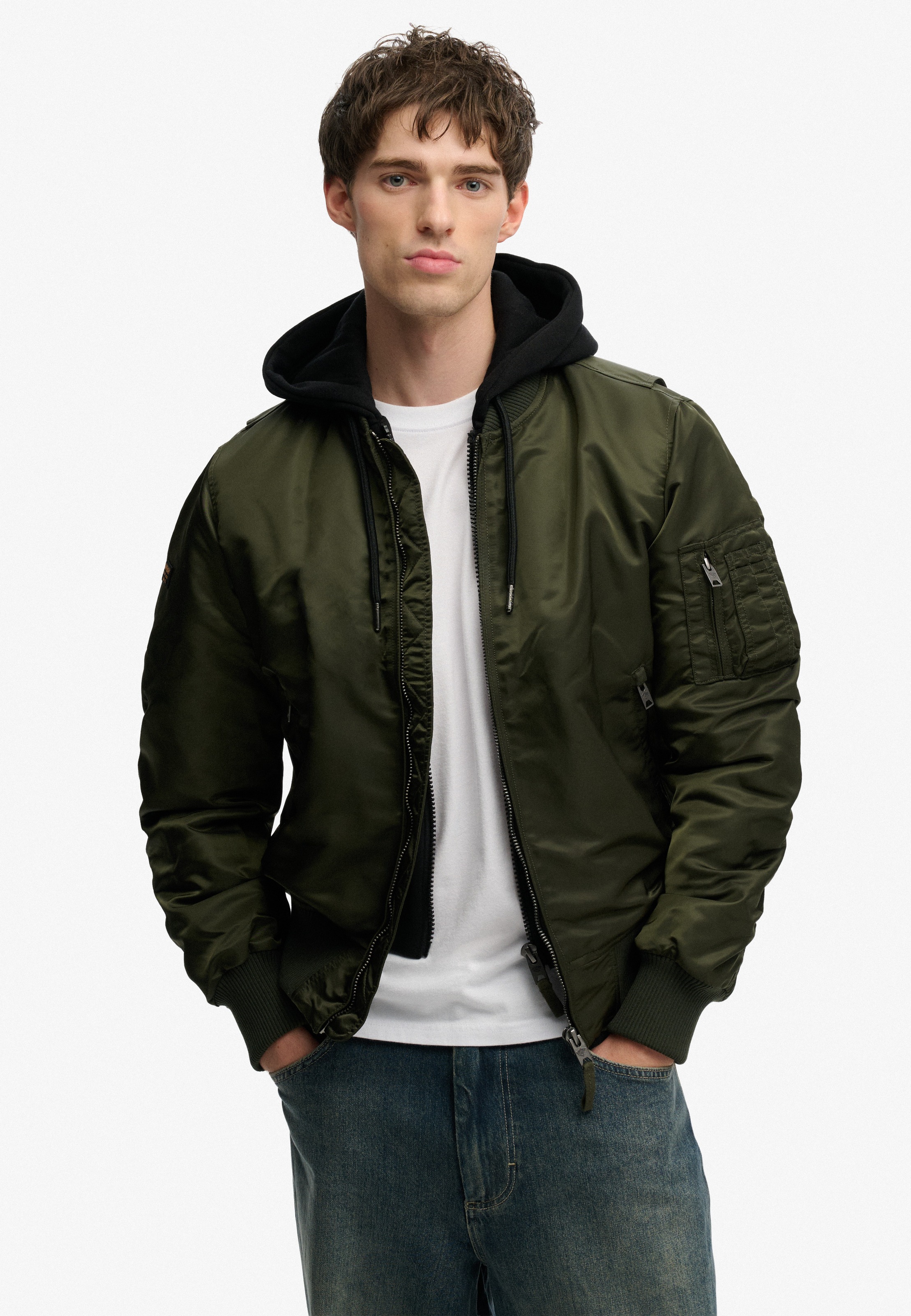 Superdry Parka "HOODED MA1 BOMBER JKT" mit Kapuze günstig online kaufen