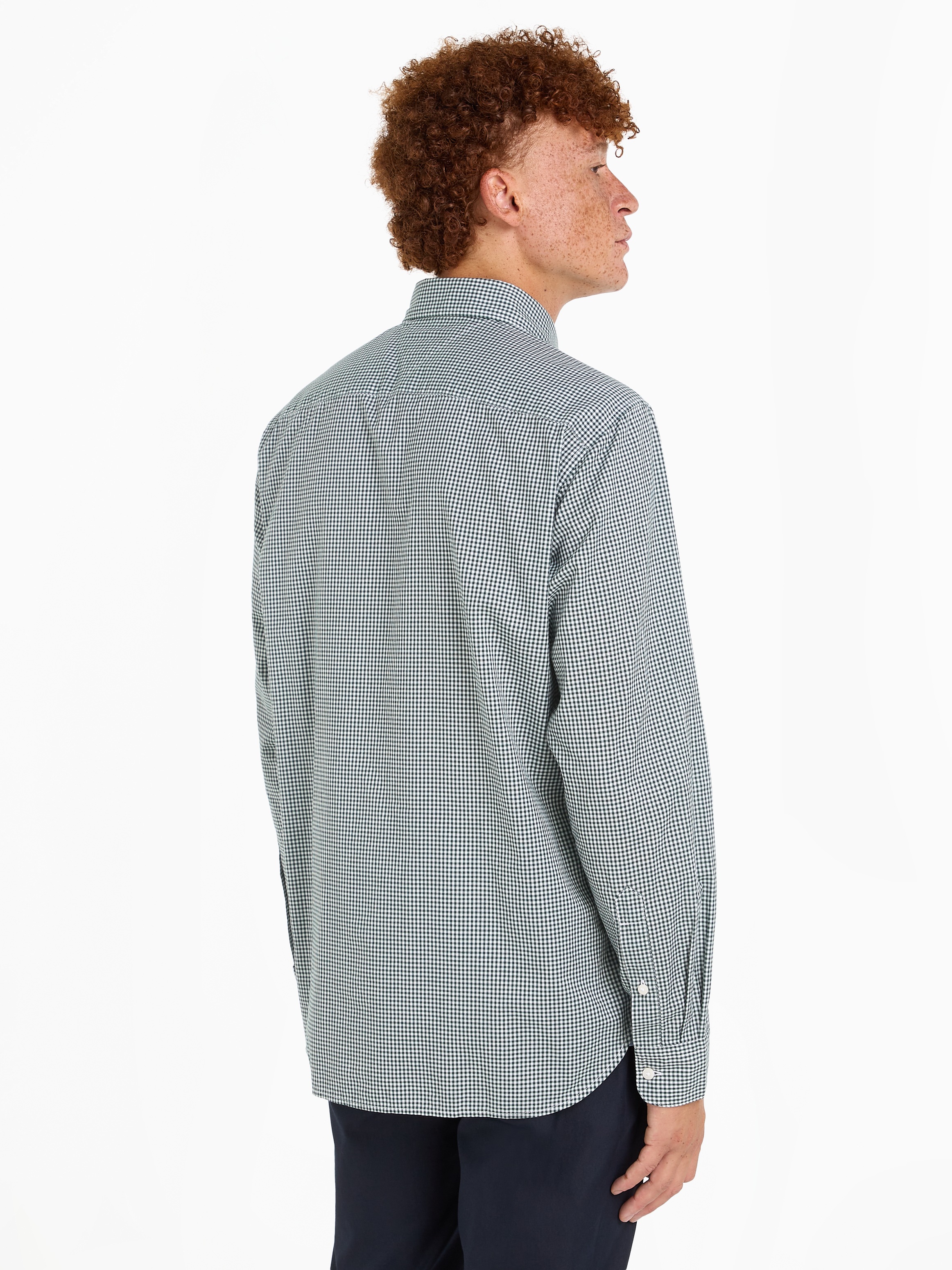 Tommy Hilfiger Langarmhemd "NAT. SOFT FLEX GINGHAM Regular Fit SHIRT" günstig online kaufen