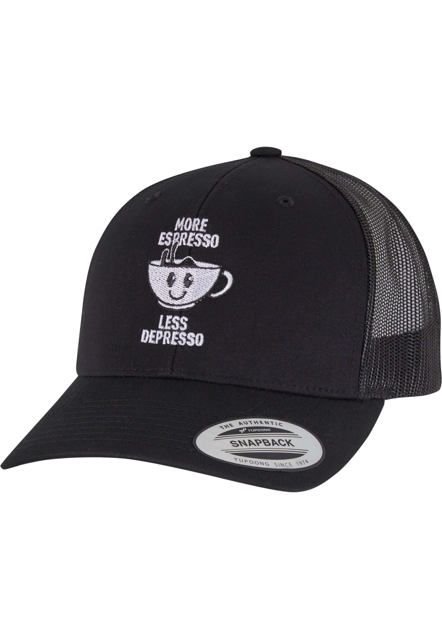 MisterTee Trucker Cap »MisterTee More Espresso Less Depresso Retro Trucker«
