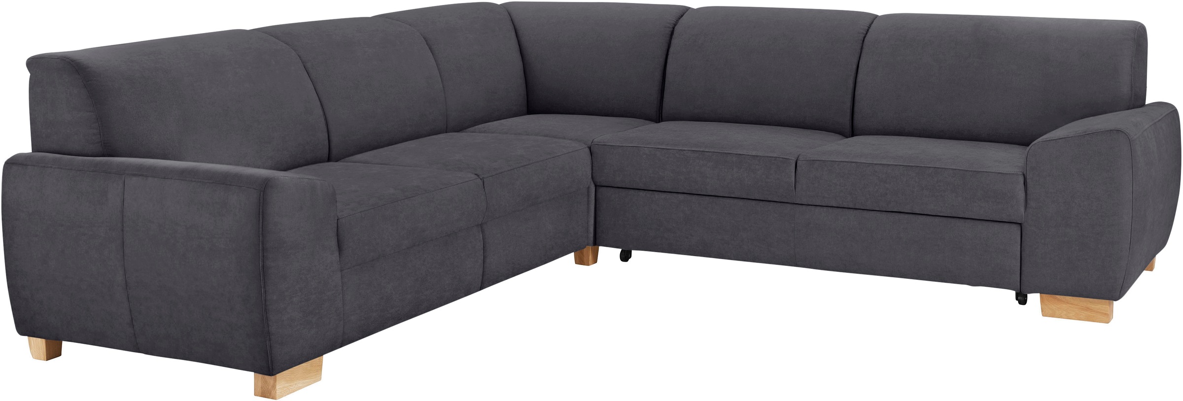 DOMO collection Ecksofa »Incanto kubische Formensprache, komfortabel, flache Armlehnen, L-Form«, wahlweise mit Bettfunktion