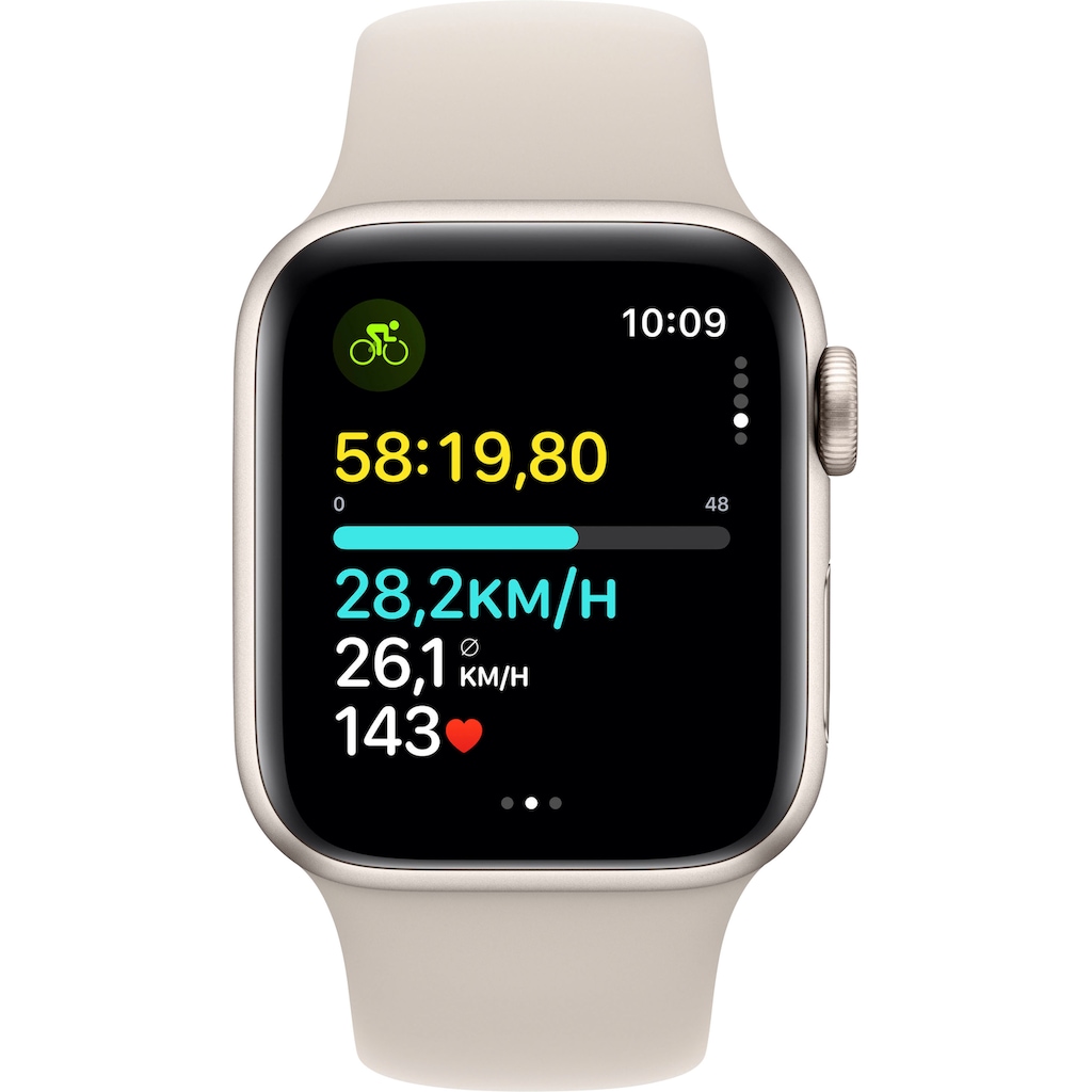 Apple Smartwatch »Watch SE GPS 40 mm Aluminium S/M«, (Watch OS 10 Sport Band)