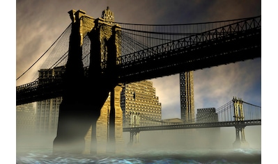 Papermoon Fototapete »New York Brücke«, Vliestapete, hochwertiger Digitaldruck,... kaufen