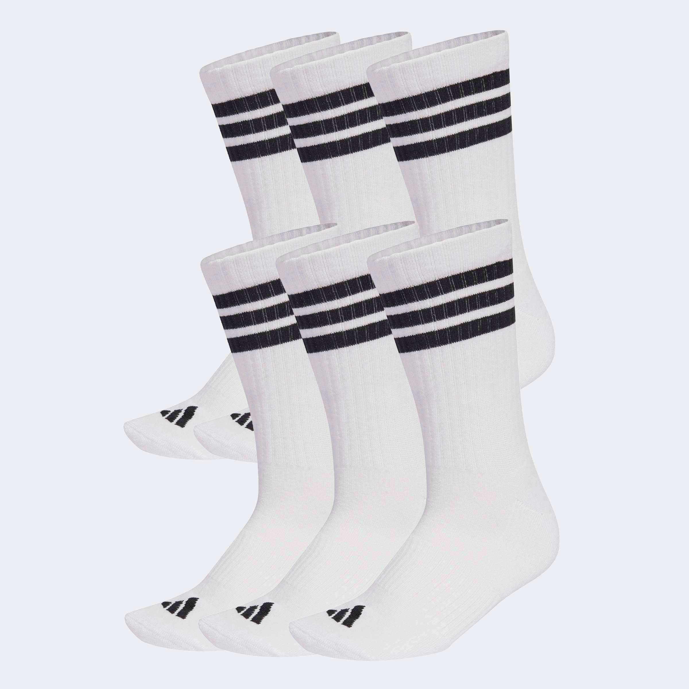 adidas Performance Sportsocken "3-STREIFEN ESSENTIALS CUSHIONED CREW 6ER-PACK" 6 Paar tlg.