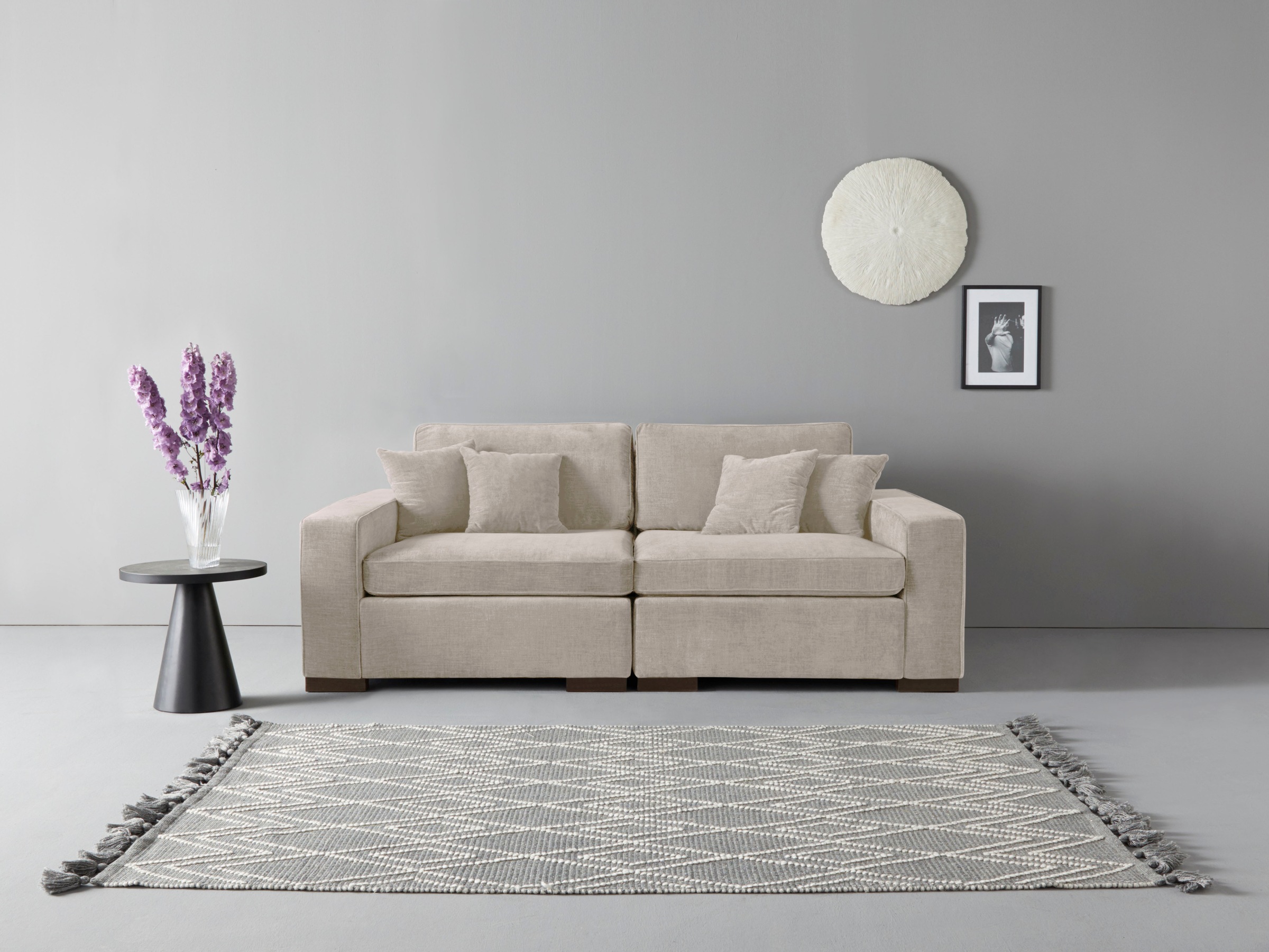 Home affaire 2-Sitzer "Skara", Lounge-Sofa mit Federkernpolsterung, in viel günstig online kaufen