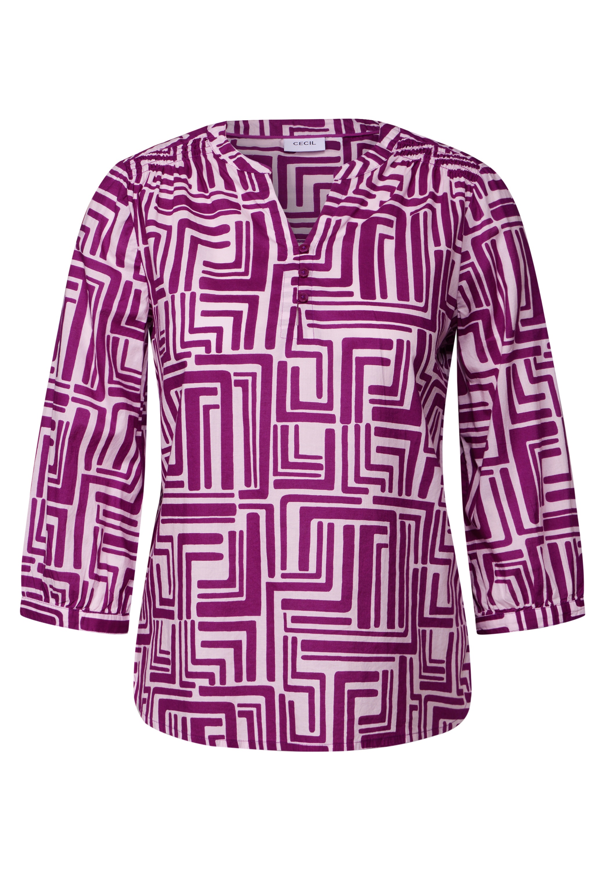 Cecil Klassische Bluse, mit 3/4 Ärmeln