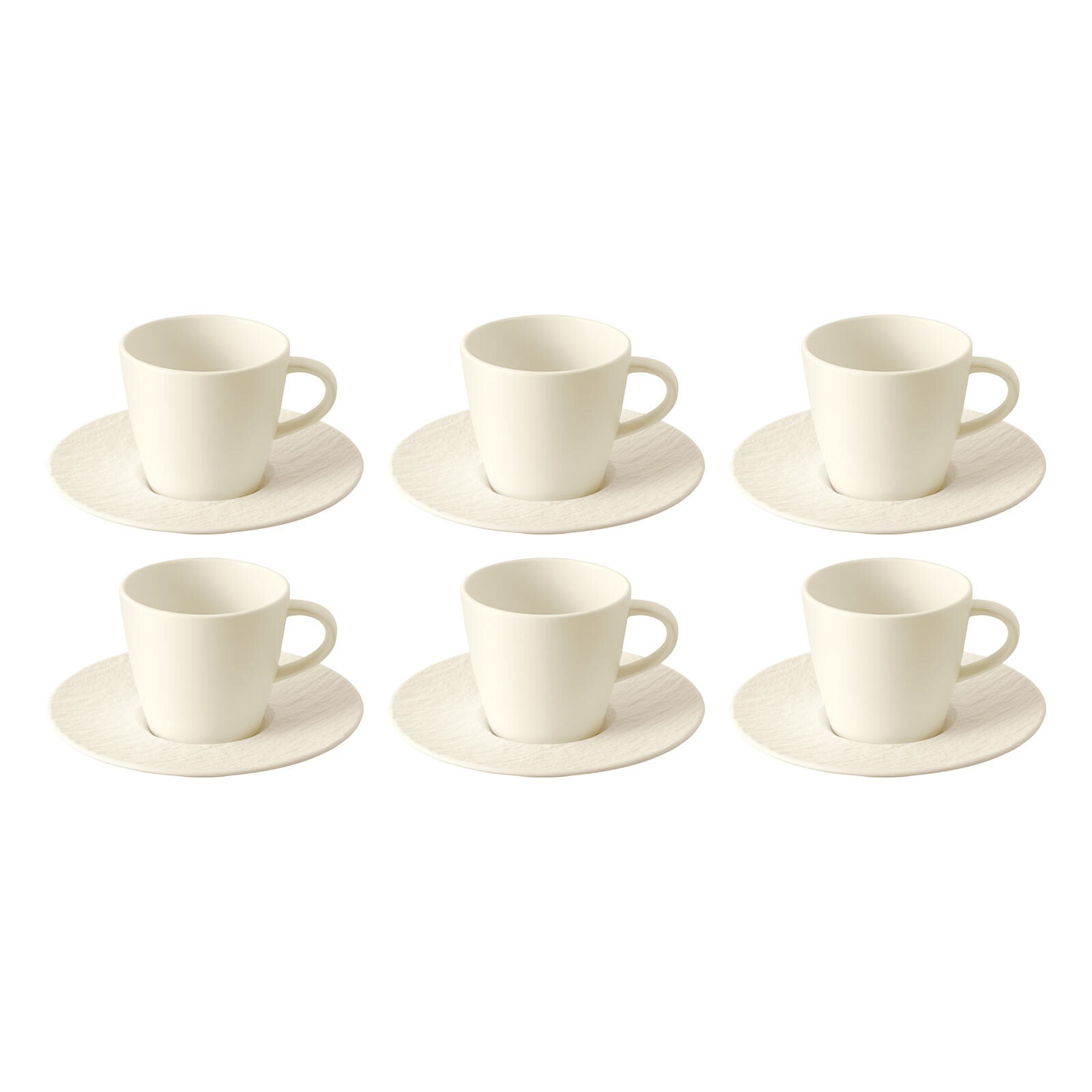 Villeroy & Boch Tasse "Kaffee Set Manufacture Rock 150 ml 6er Set weiß" günstig online kaufen