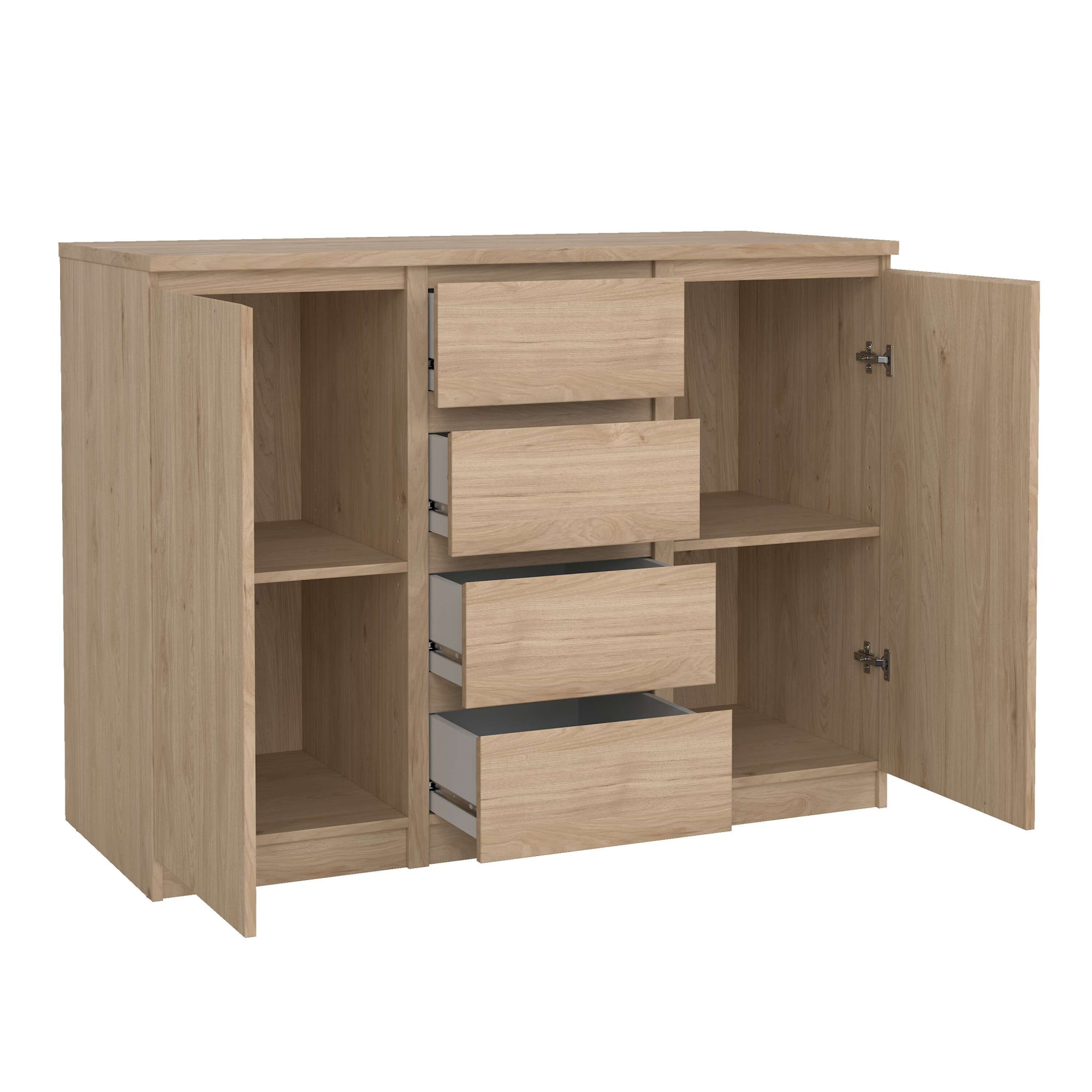 INOSIGN Kommode »Naia, Sideboard, 4 Schubladen, 2 Türen, Aufbewahrung, grifflose Front«