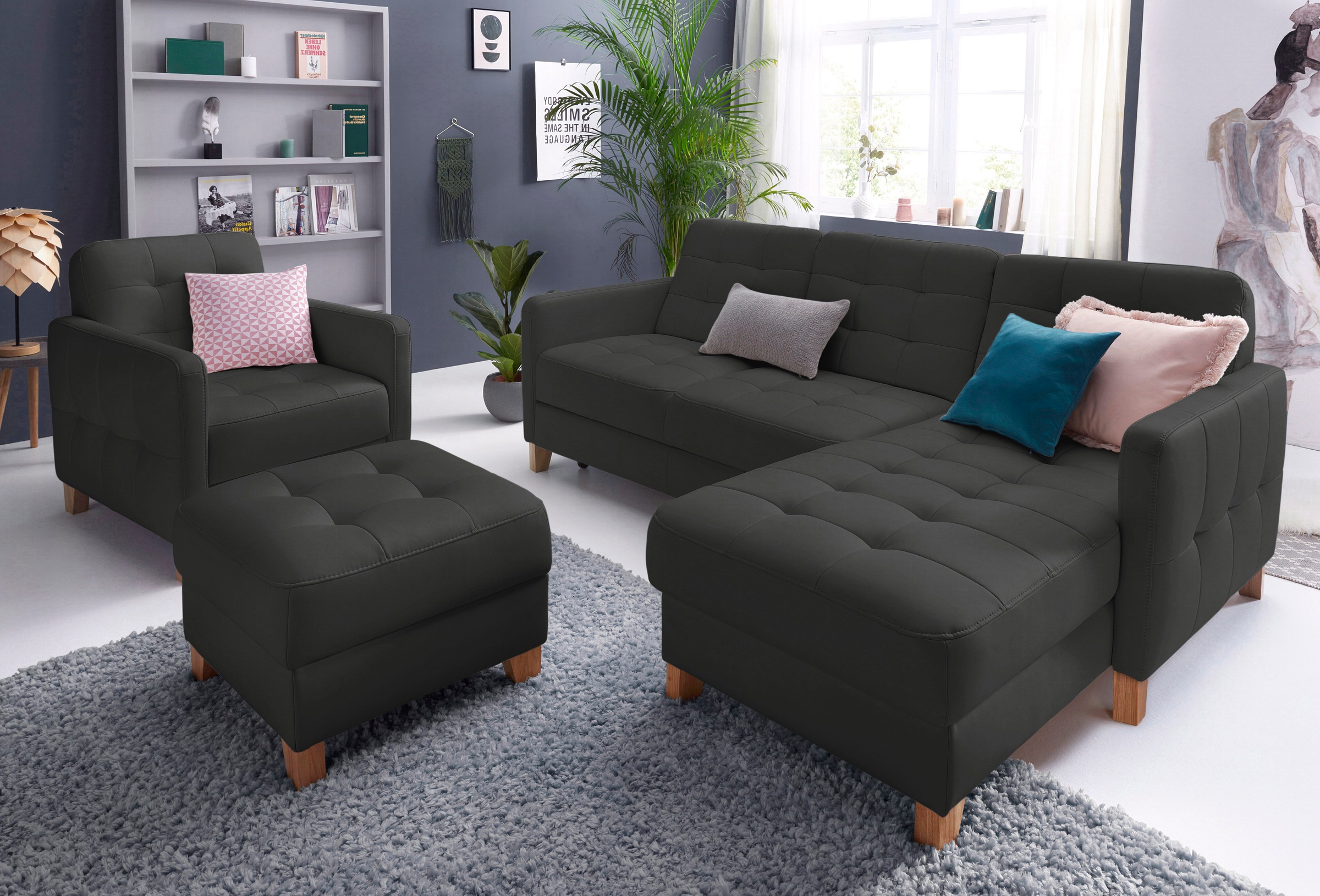 exxpo - sofa fashion Ecksofa "Elio, kompakt und komfortabel, bequem und zei günstig online kaufen