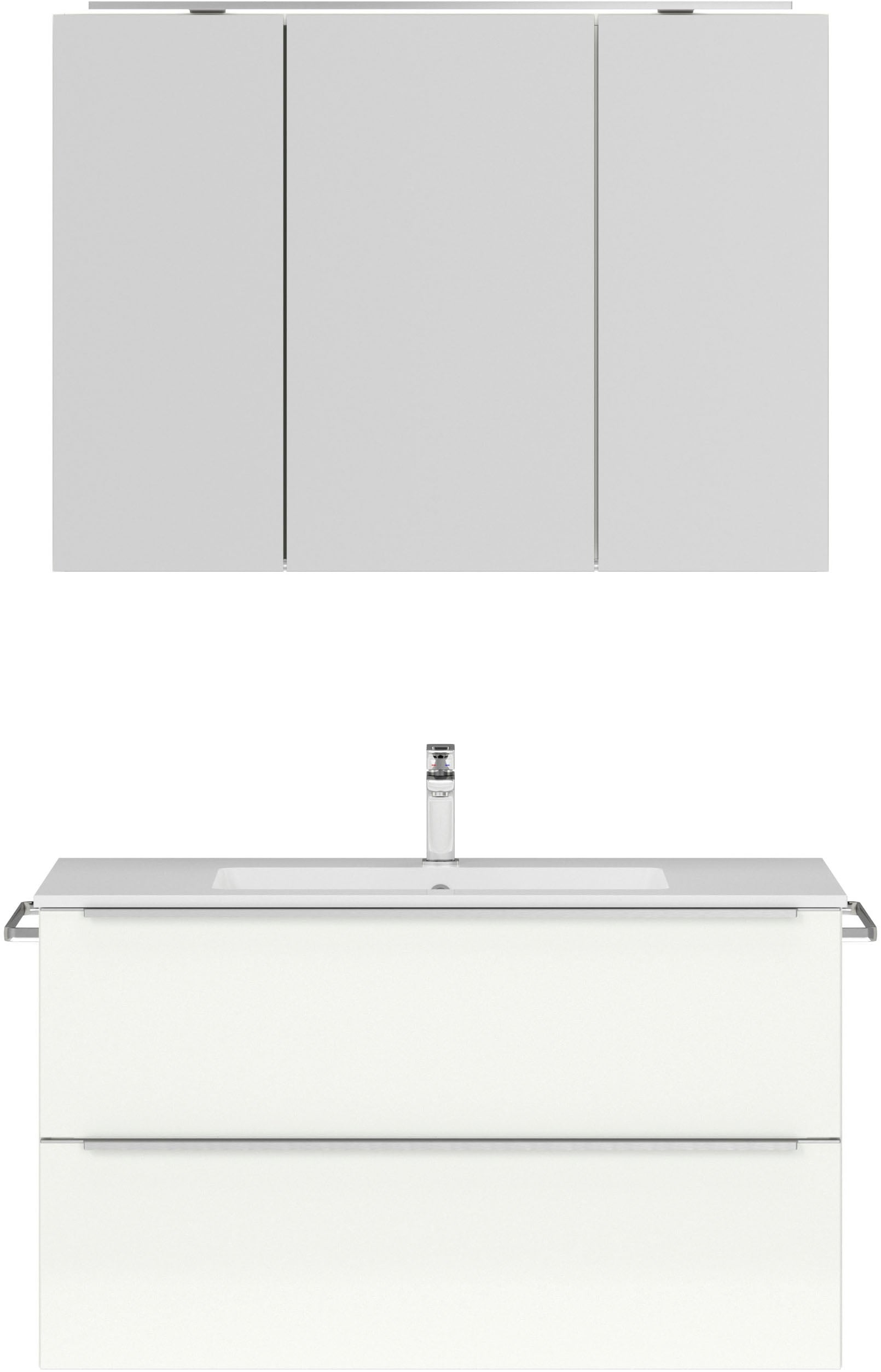 nobilia Badmöbel-Set "Levere" vormontiert, mit Soft-Close, 2 Stk. tlg. günstig online kaufen