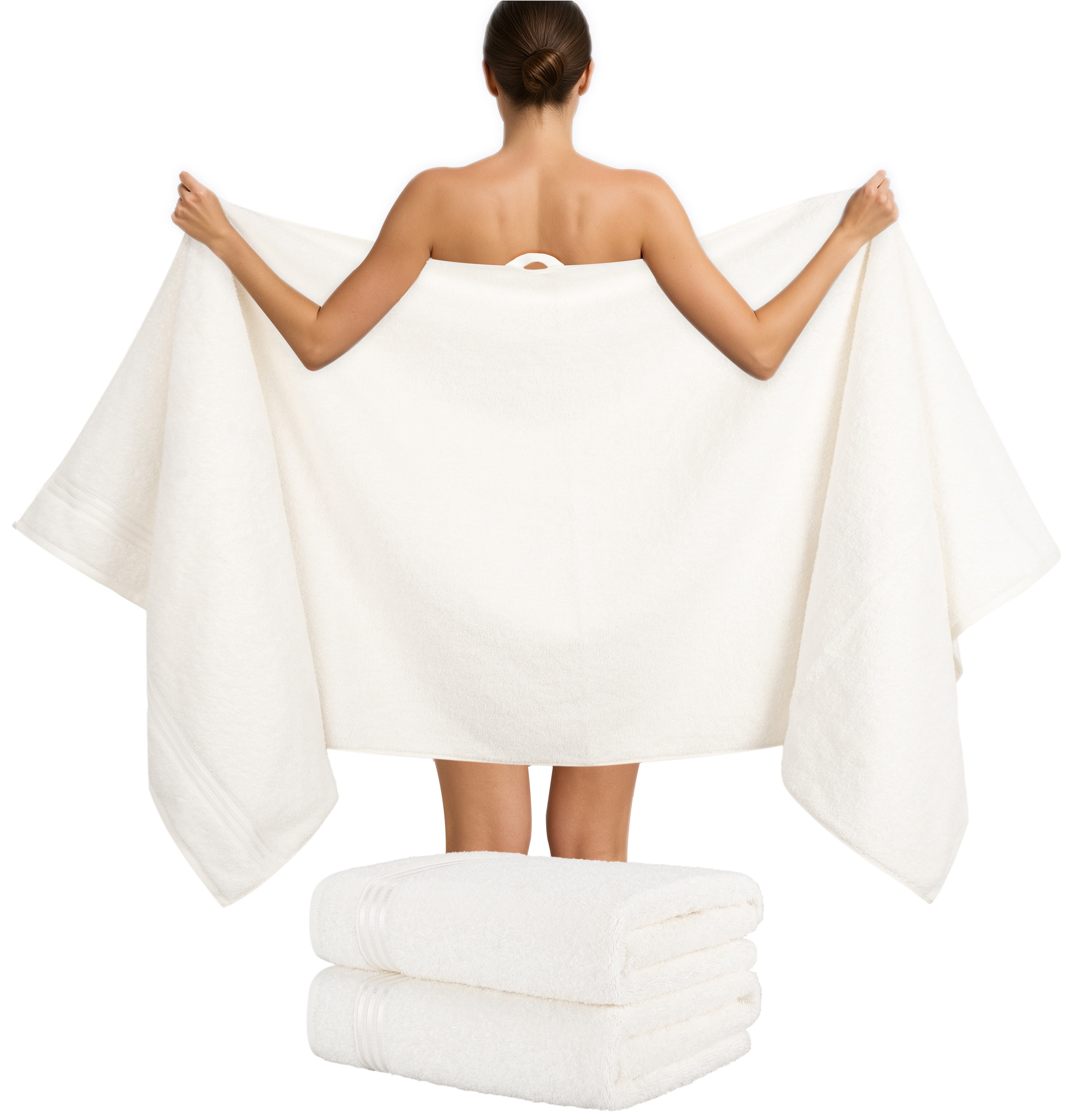 HAMMETEX Saunatuch »Hammetex 2er Set extra große Saunatücher«, (Packung, 2 St., 80x200 Saunatücher), 100% Baumwolle – Weich & Saugfähig – Luxuriöse Große Spa-Badetücher