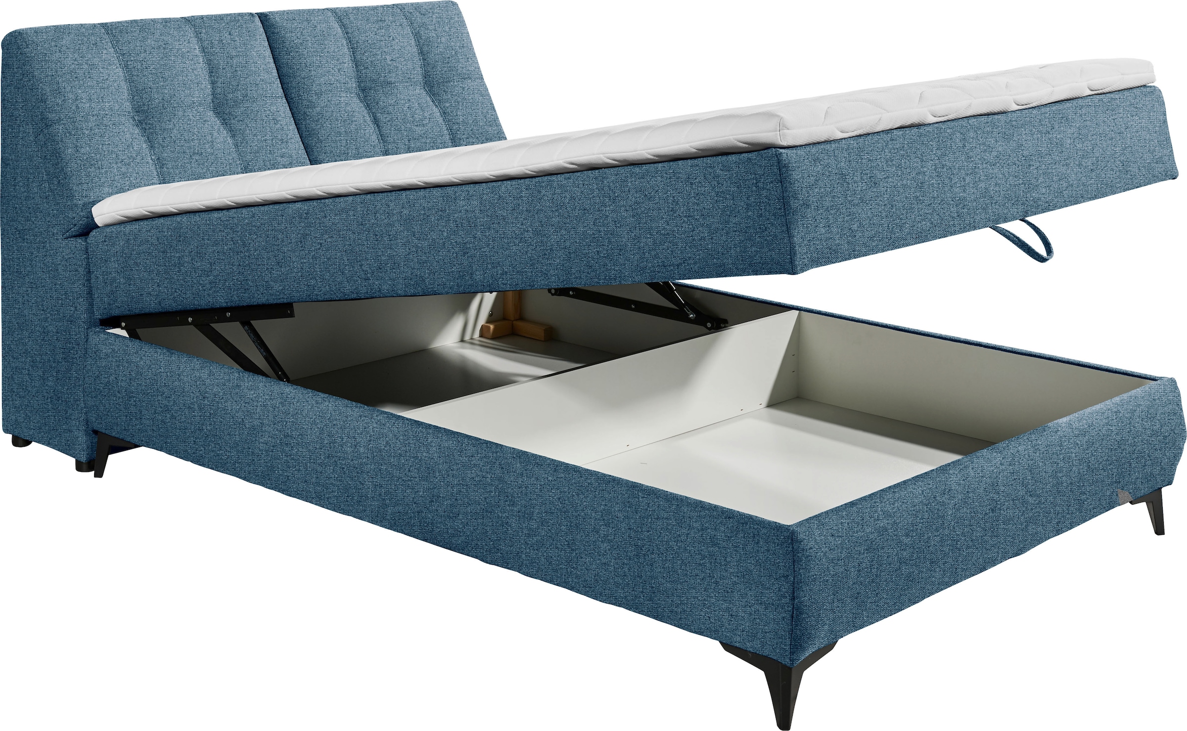 ED EXCITING DESIGN Boxbett »Atlantis«, mit Bettkasten und Stauraum im Kopfteil